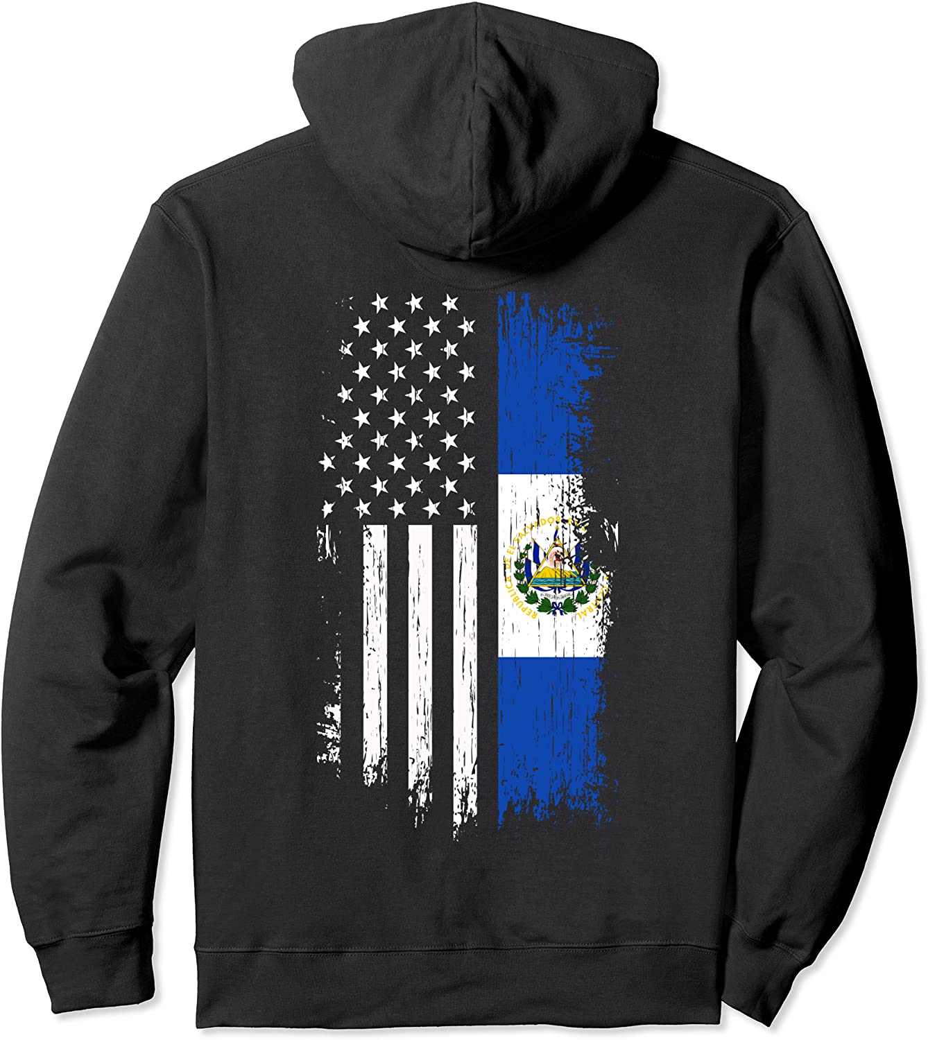 Salvadoran American Flag Hoodie - Pride El Salvador Hoodies