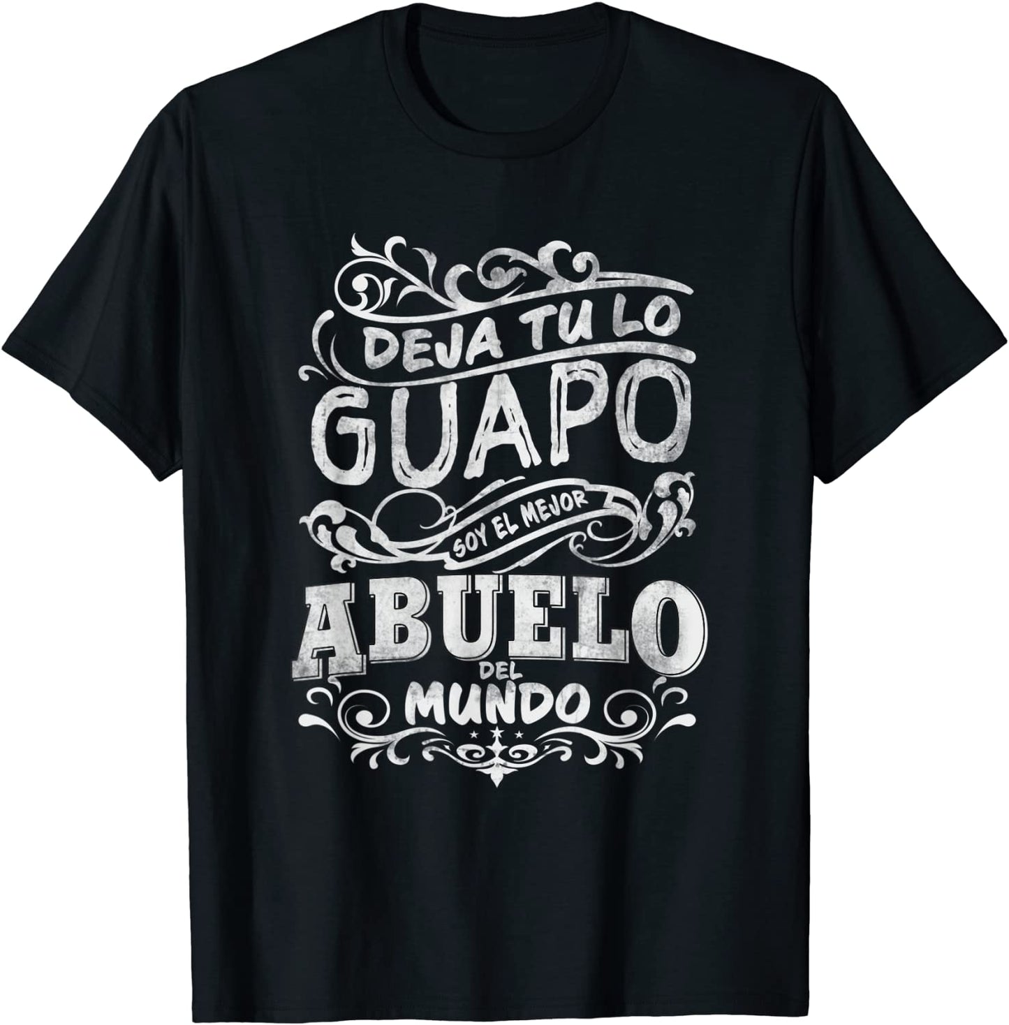 Mens Camiseta de Hombre Mejor Abuelo del Mundo para Dia del Padre T-Shirt