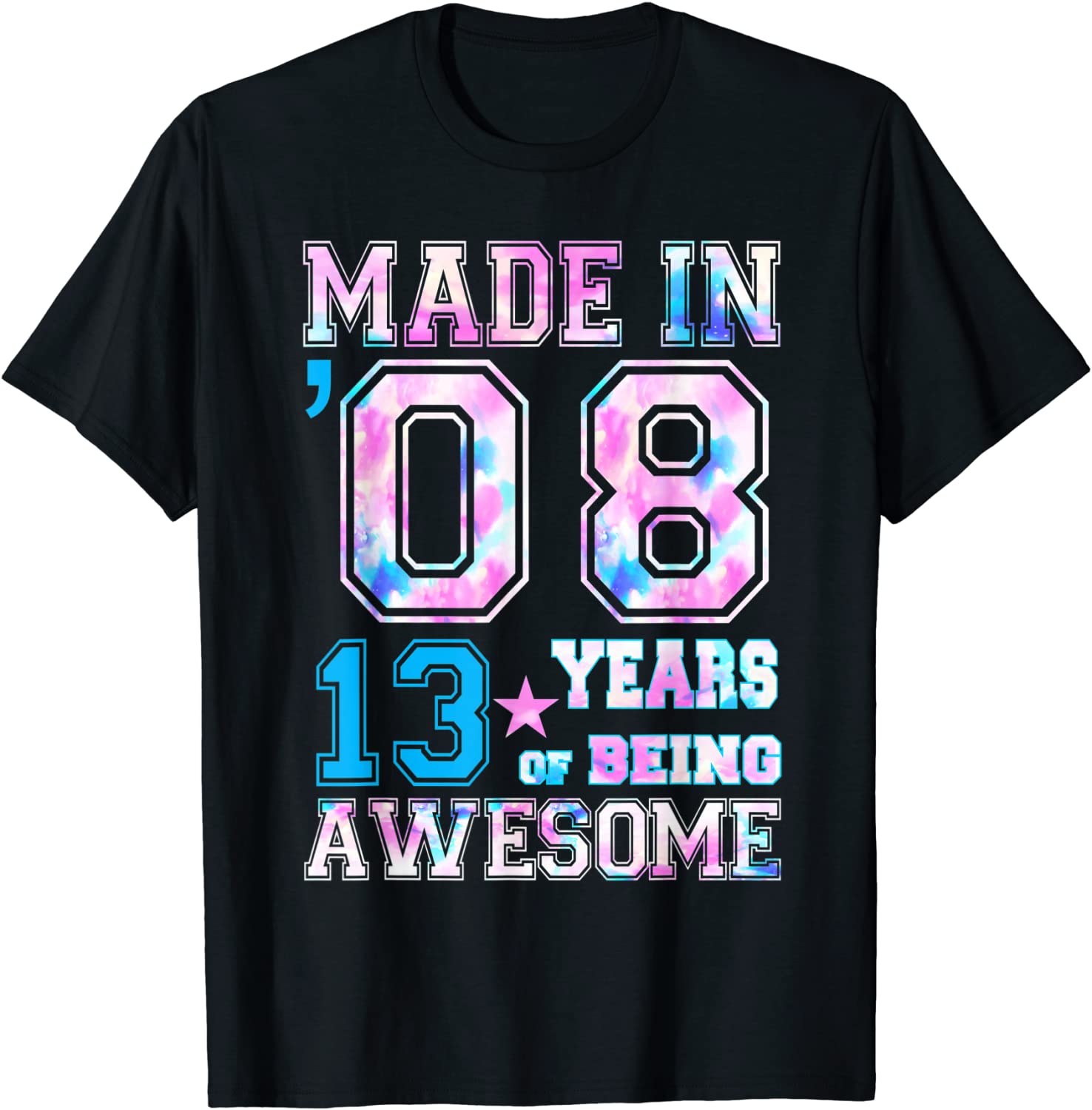 13 Year Old Girl Gifts For 13th Birthday Gift Born In 2008 T-Shirt