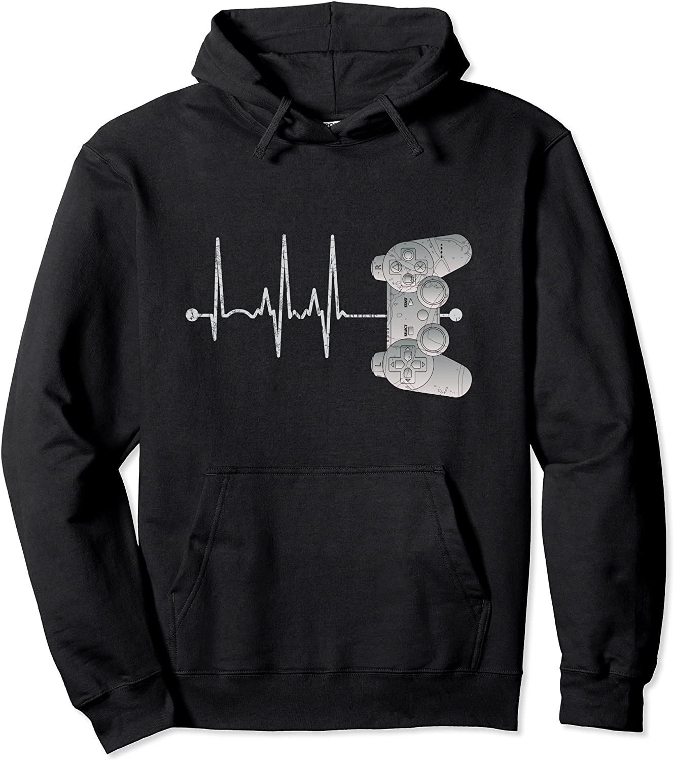 Gamer Heartbeat - Teenage Boys Gifts Ideas - Gaming Pullover Hoodie