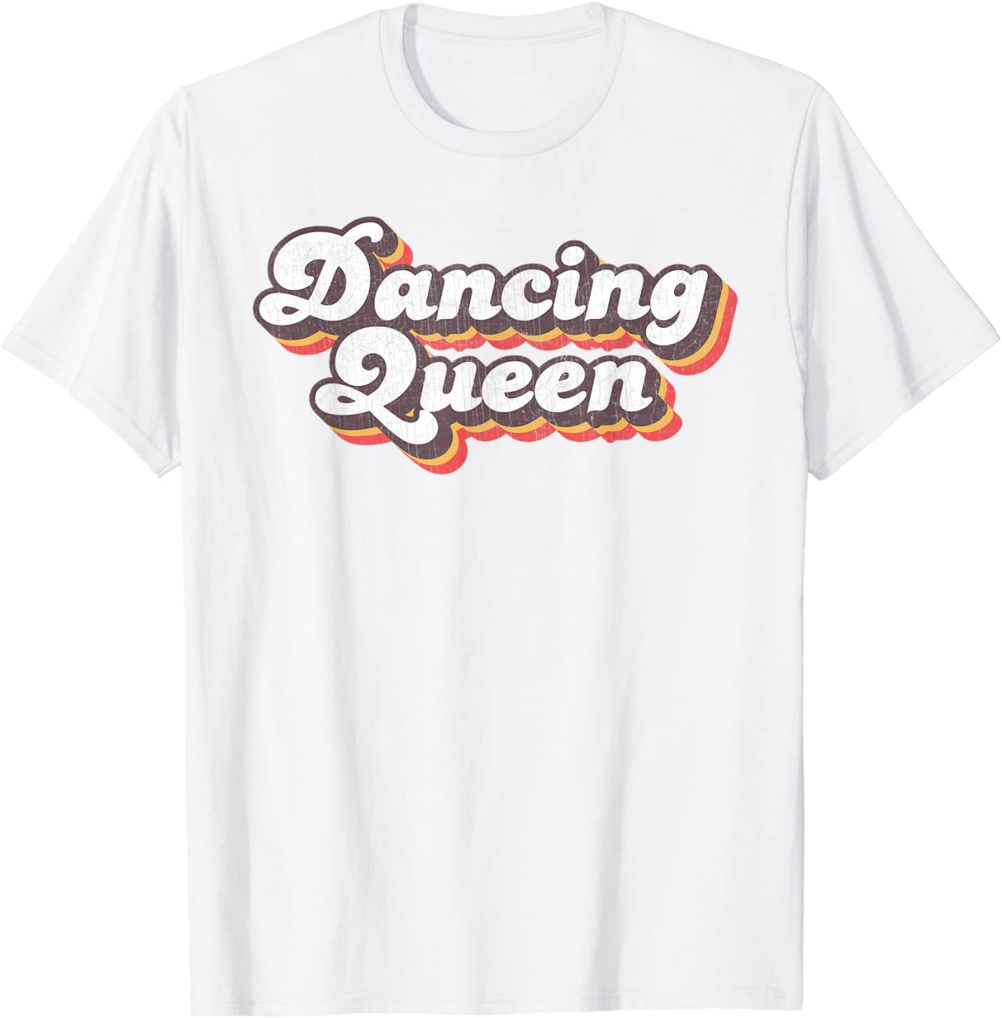 Retro DANCING QUEEN Disco 70s Fancy Dress T-Shirt