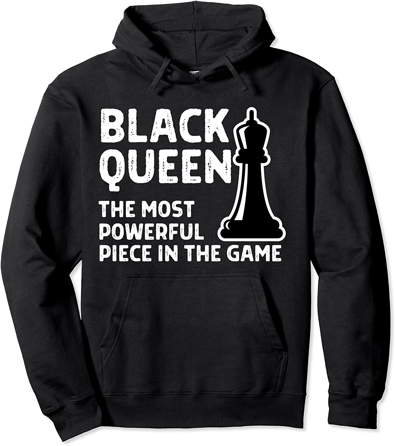 Black Queen Most Powerful Chess African American Women HBCU Pullover Hoodie