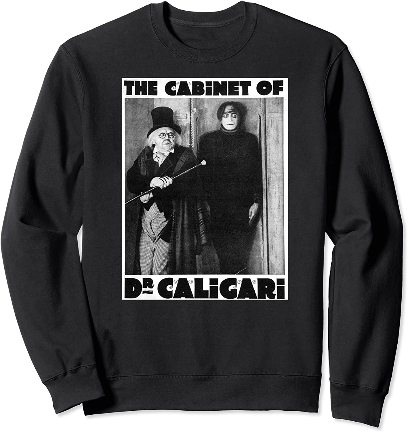 Dr Caligari Halloween Monster Poster Vintage Horror Movie Sweatshirt