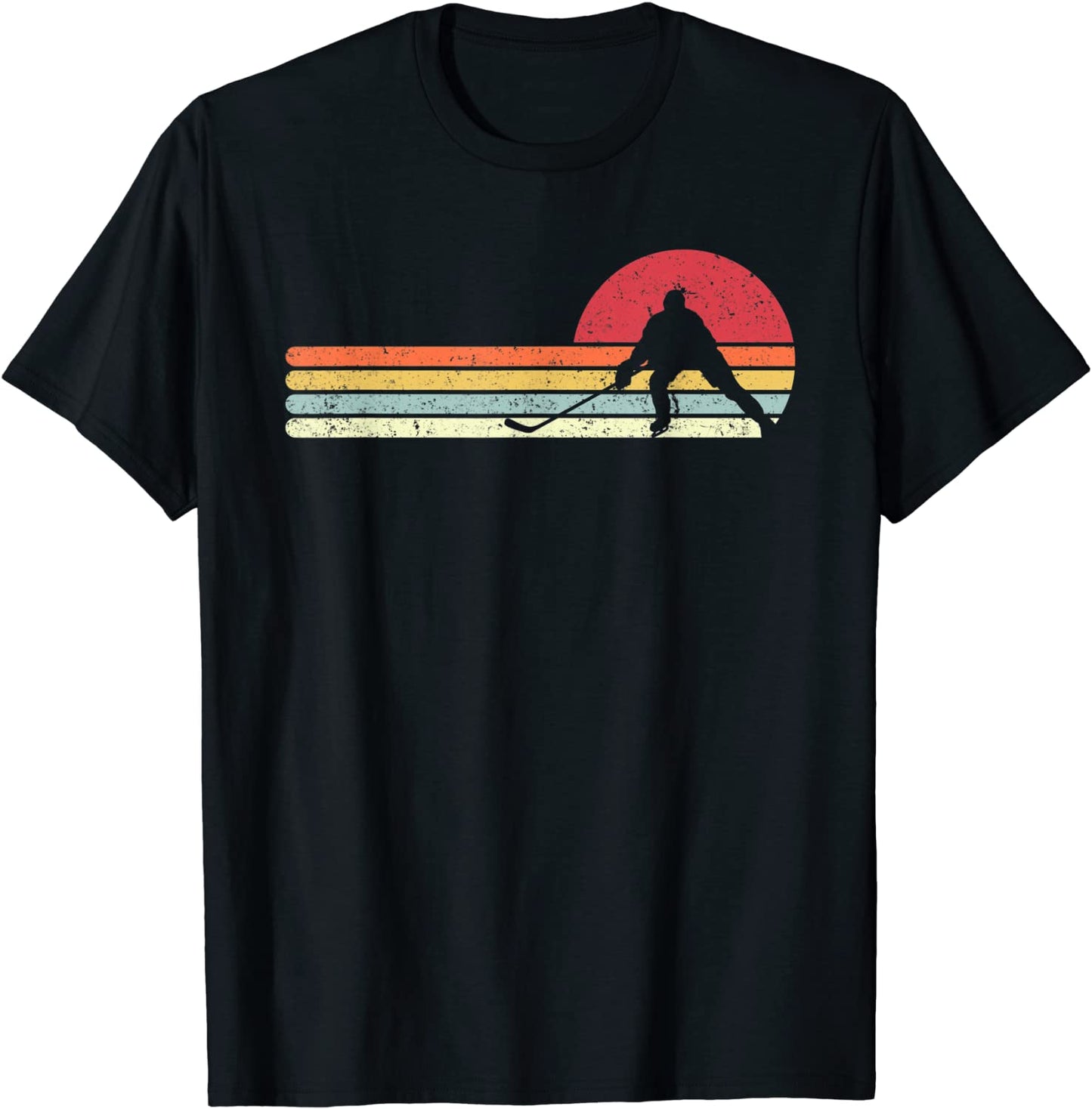 Ice Hockey Shirt Retro Style T-Shirt For Hockey Player