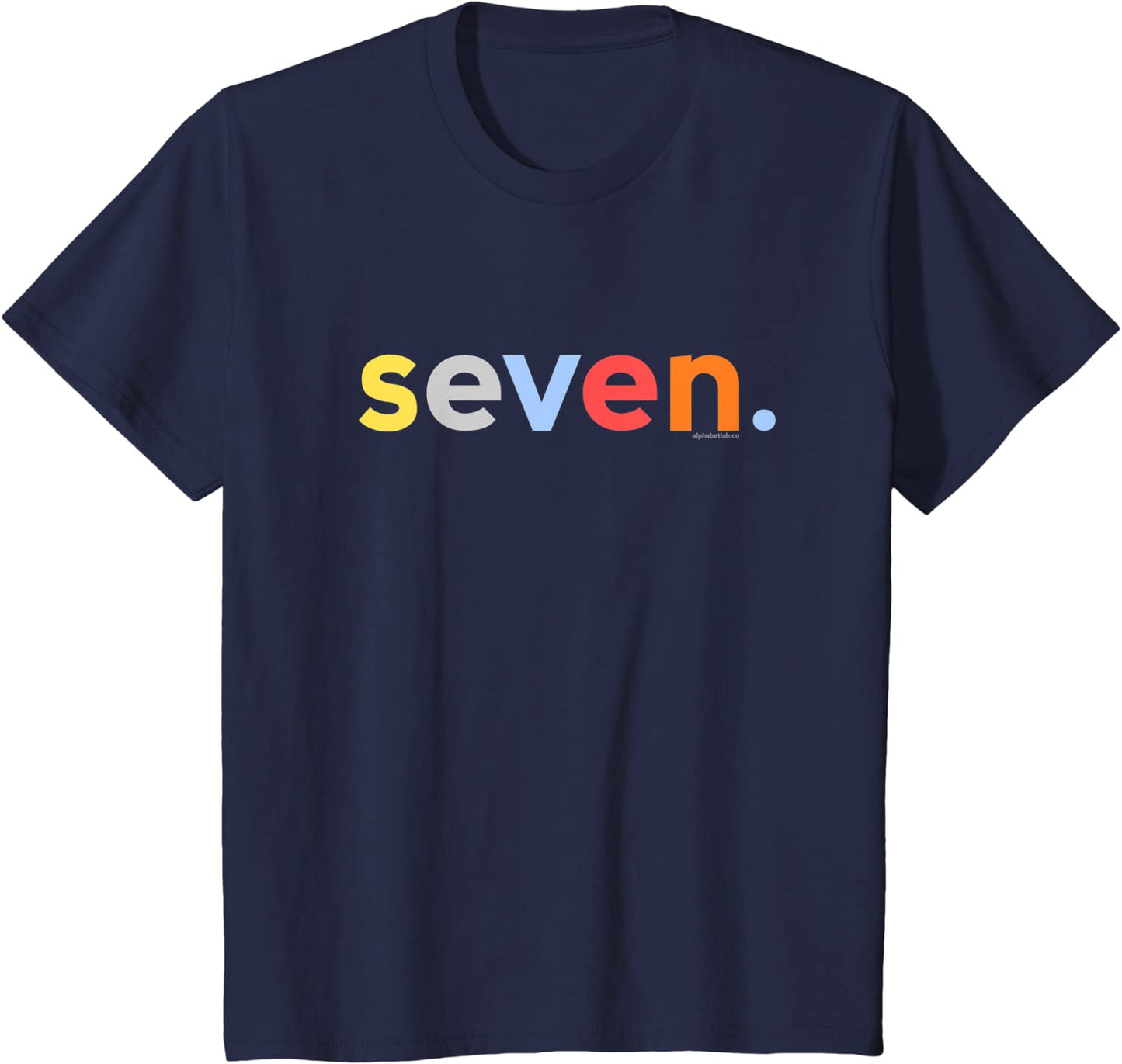 Kids 7th Birthday Shirt Boy 7 Year Old Seven Age 7 Gift Ideas T-Shirt