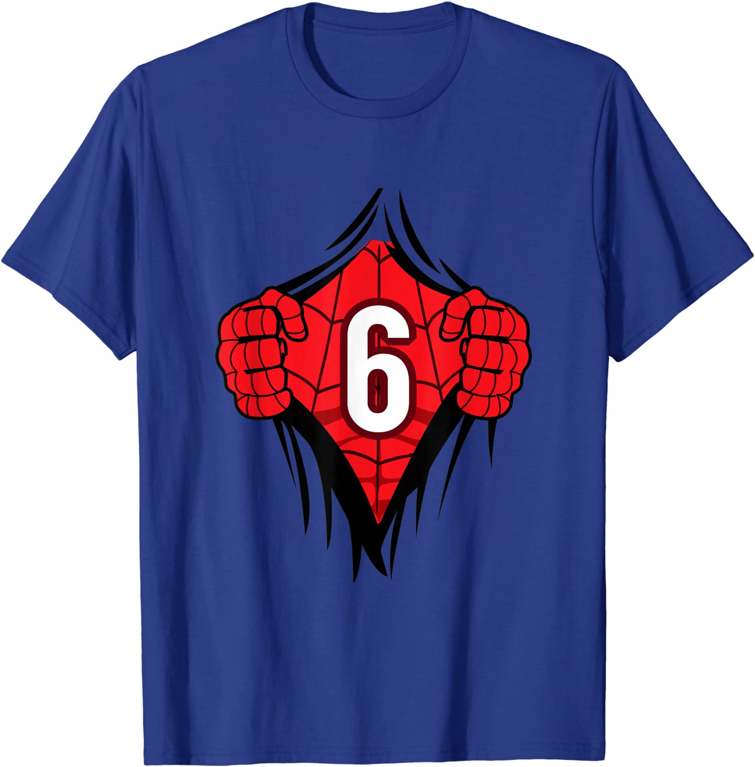 Boys Superhero Comic Birthday Shirt 6 Year Old Cartoon