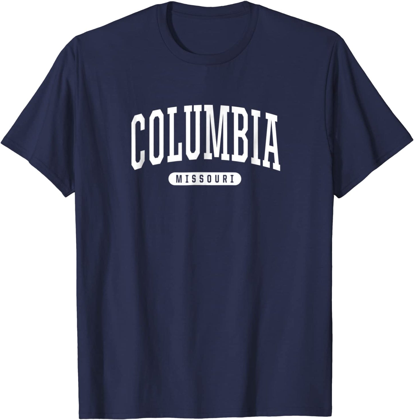 Columbia Missouri T-Shirt Vacation College Style Sports MO T