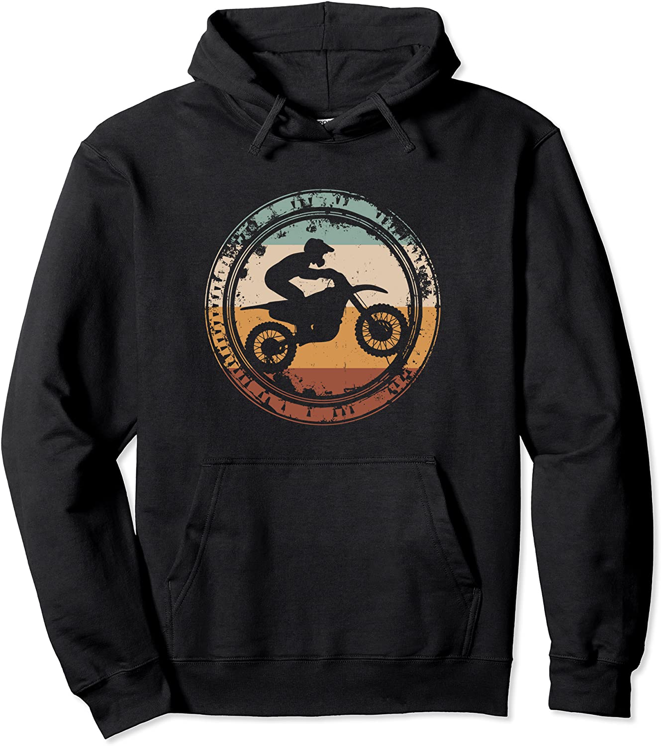 Dirt Bike Motocross Enduro Motorcycle Vintage Pullover Hoodie