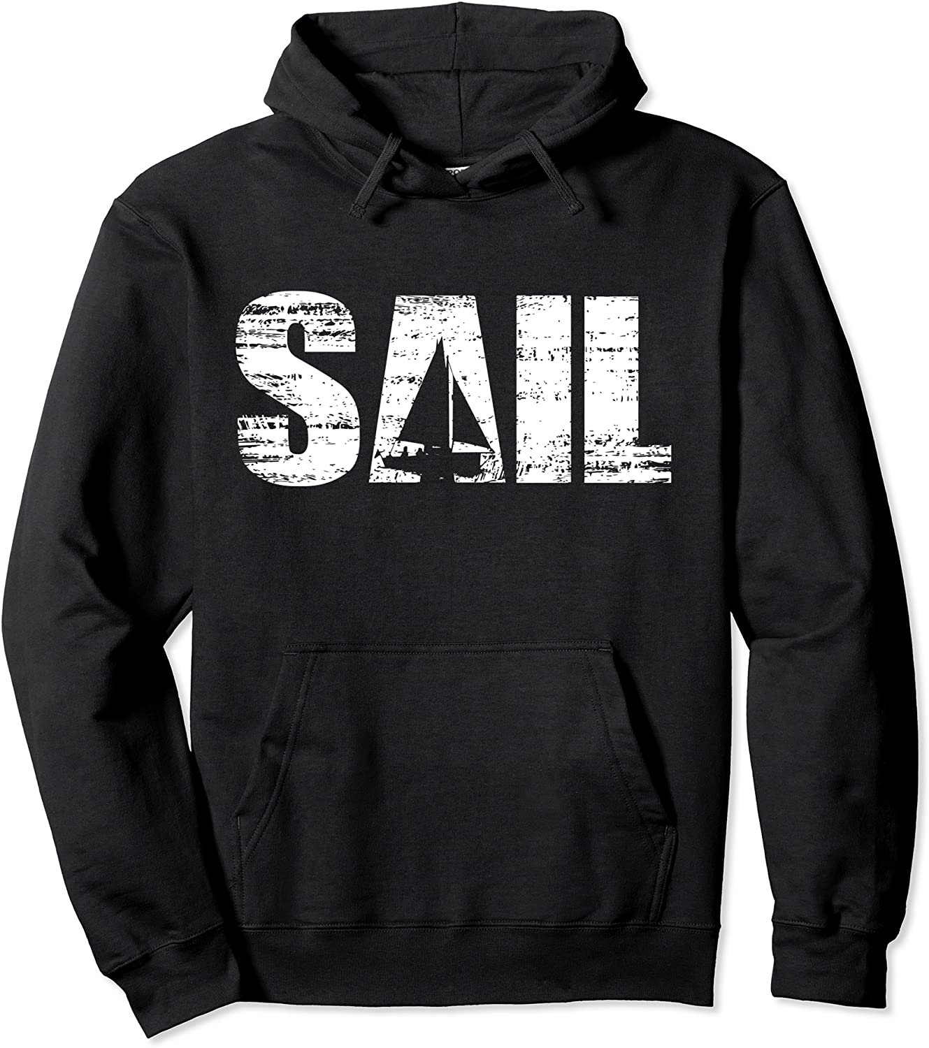 Distressed look sailing gift for sailors skippers Pullover Hoodie