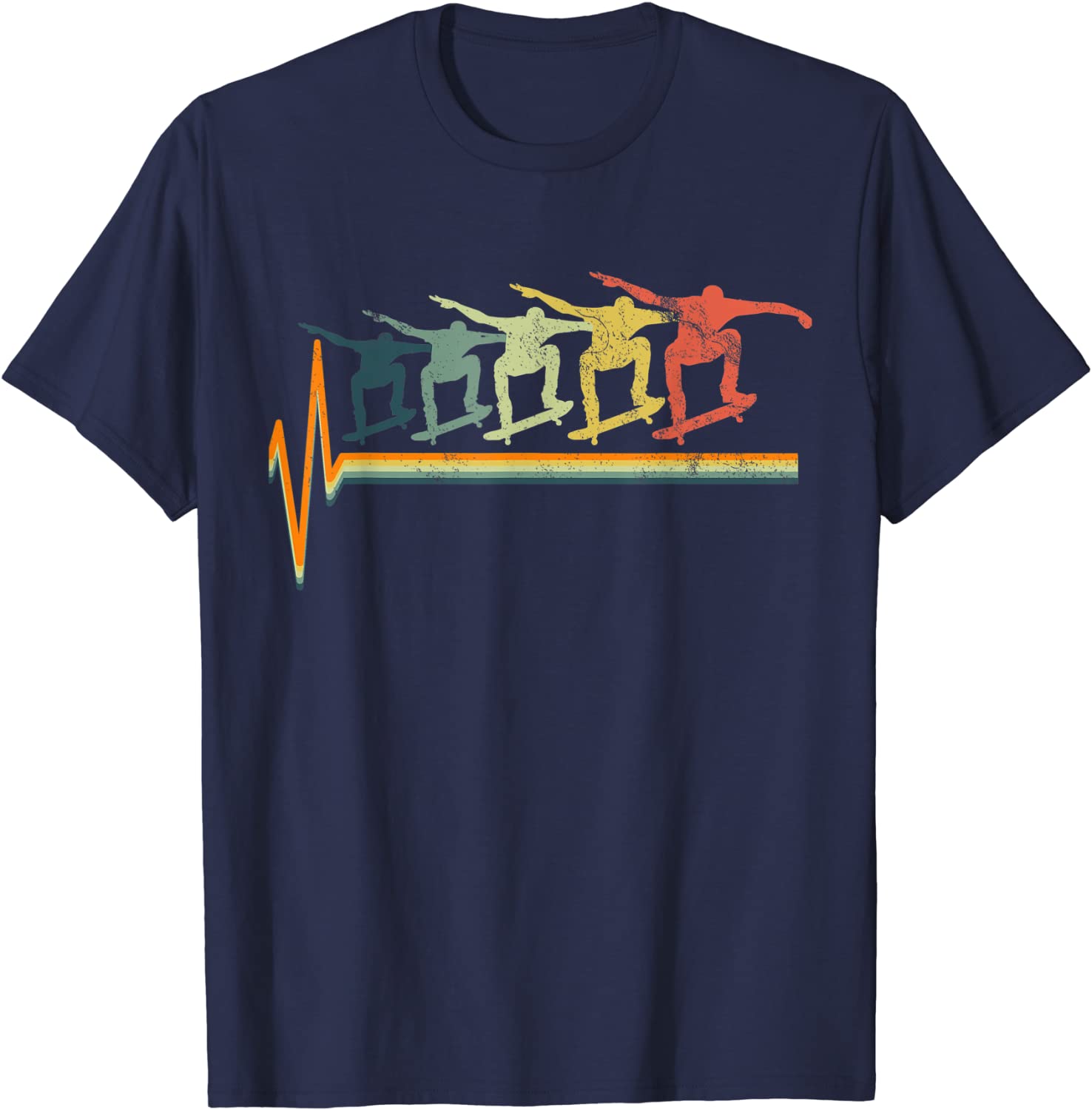 Skateboard Tshirt Skater T-Shirt Gift Tee Ollie Vintage