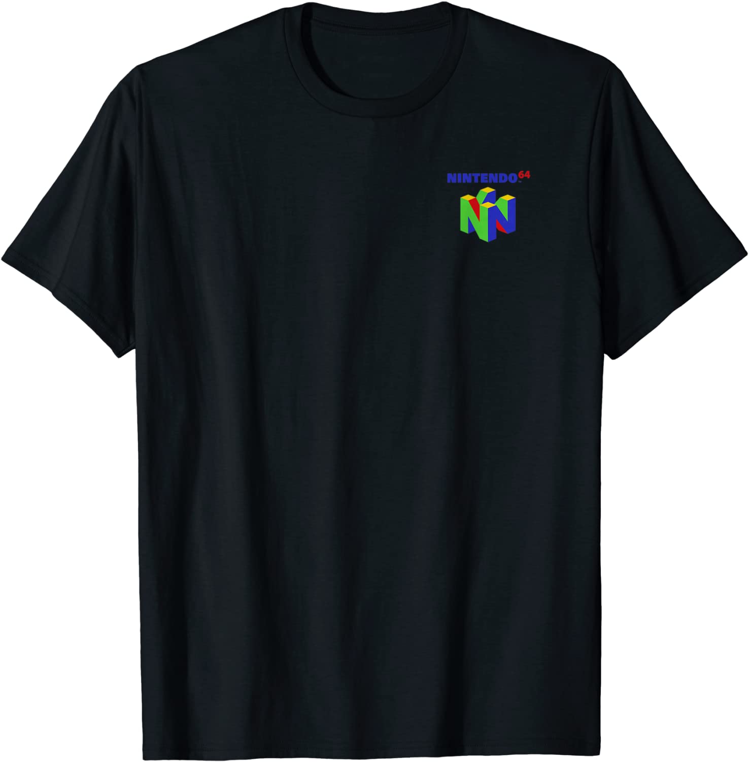 Nintendo Chest Pocket N64 Logo Graphic T-Shirt