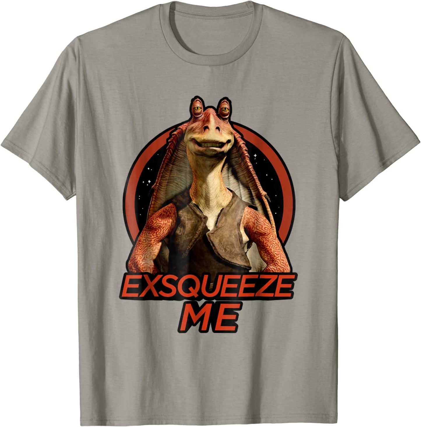 Star Wars Jar Jar Binks Exsqueeze Me Graphic T-Shirt Z1