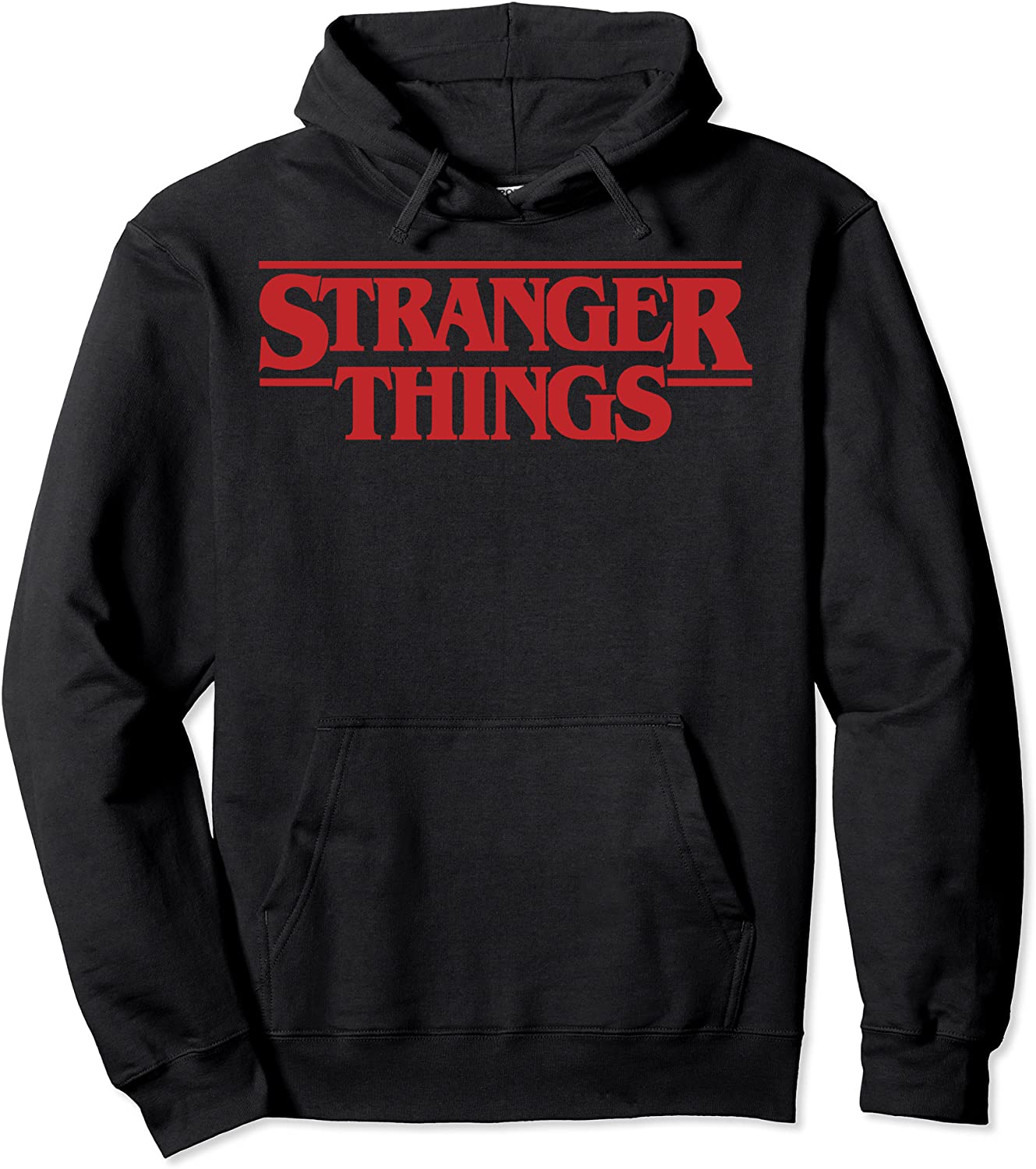 Netflix Stranger Things Simple Red Logo Pullover Hoodie