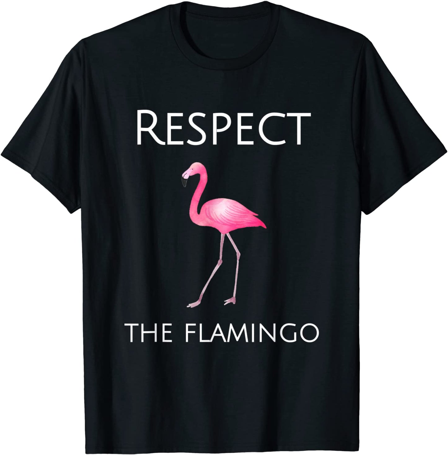 Flamingo Design Respect The Flamingos T-Shirt