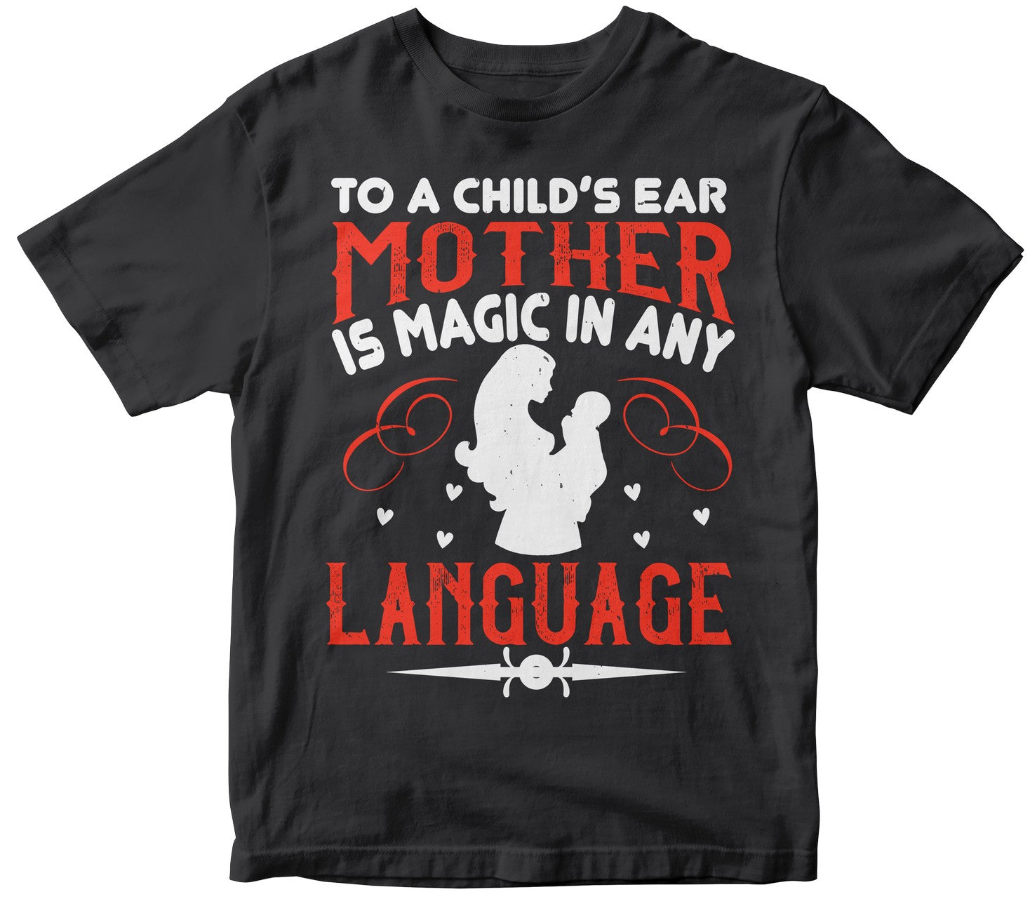 To A Child’S Ear, ‘Mother’ Is Magic In Any Language Tshirt