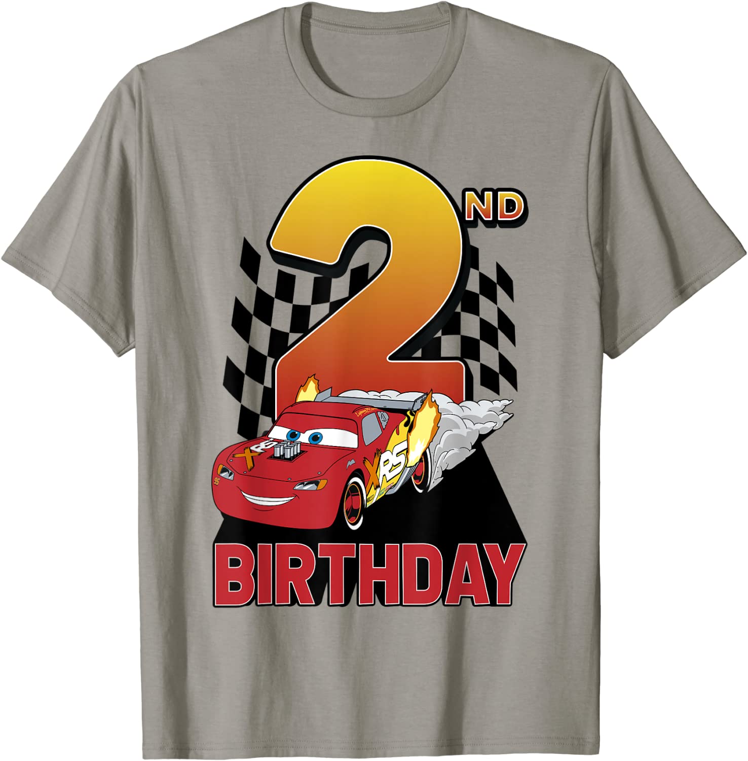 Disney Pixar Cars Lightning McQueen 2nd Birthday Peel Out T-Shirt