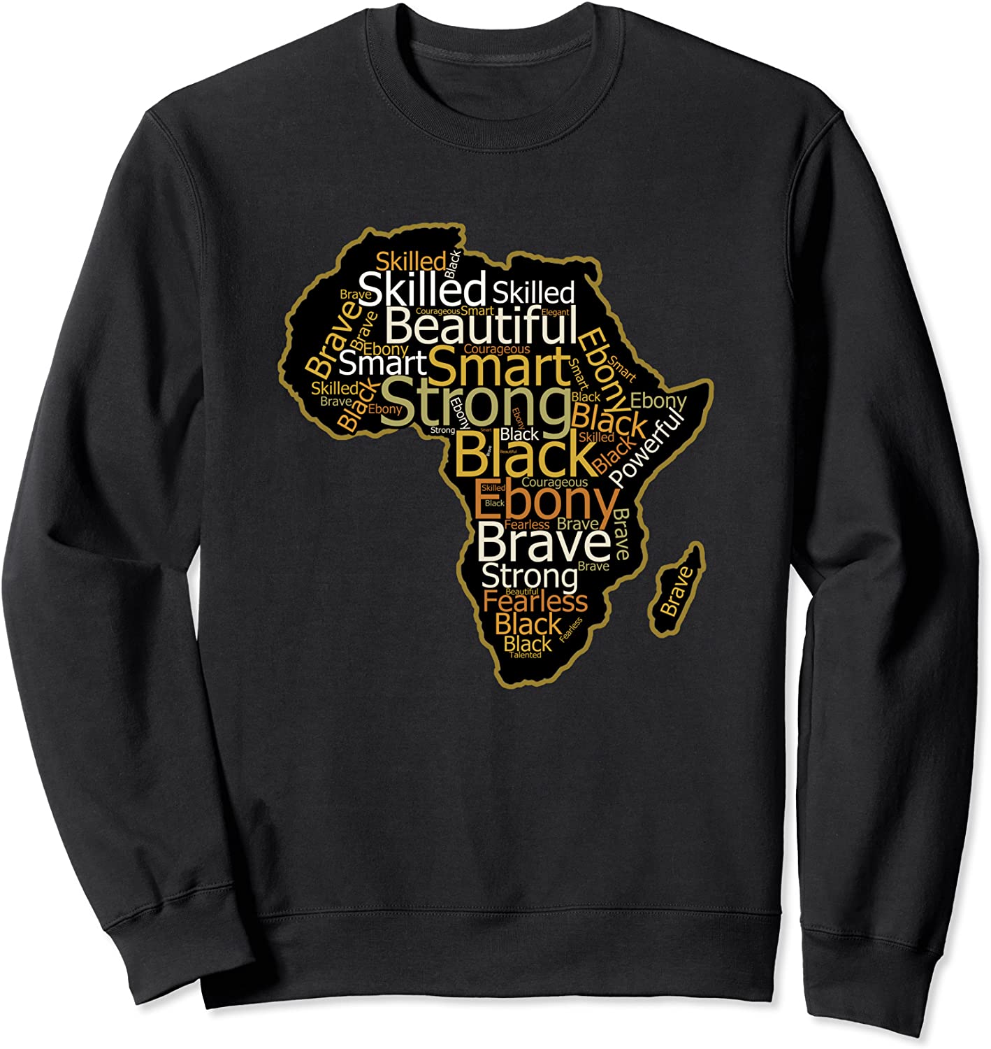 Black History Month Word Cloud Africa Gift Sweatshirt