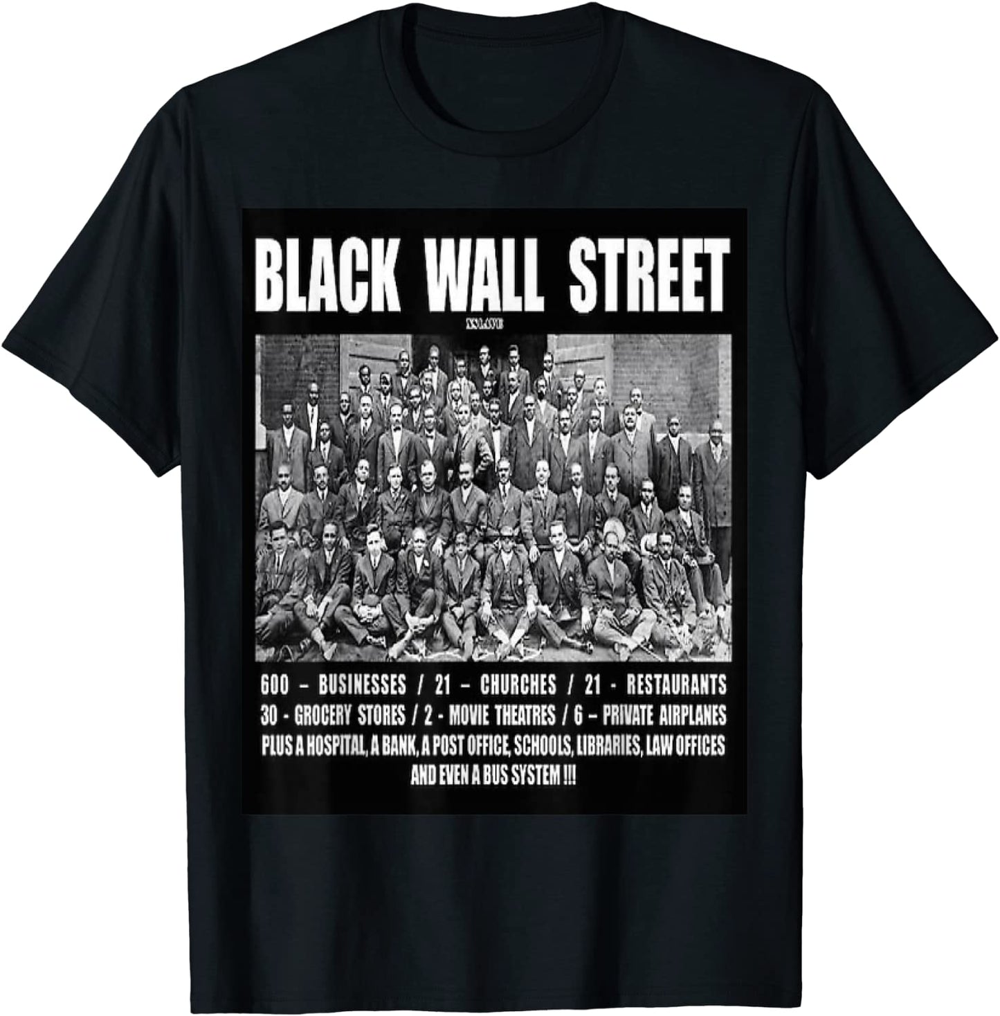 Black Wall Street T Shirt Z T-Shirt
