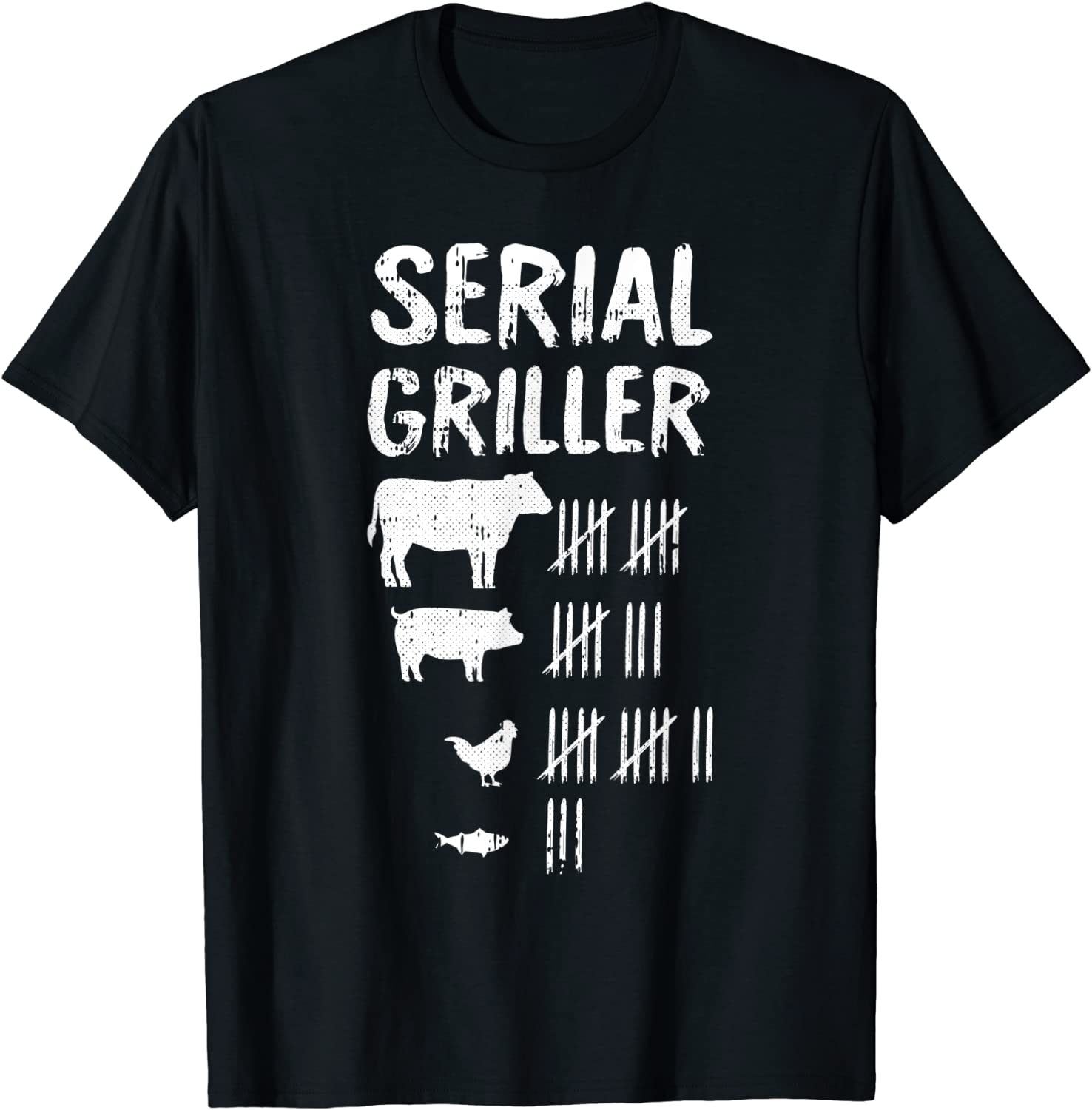 Serial Griller Fathers Day Funny Grilling Grill BBQ Master T-Shirt