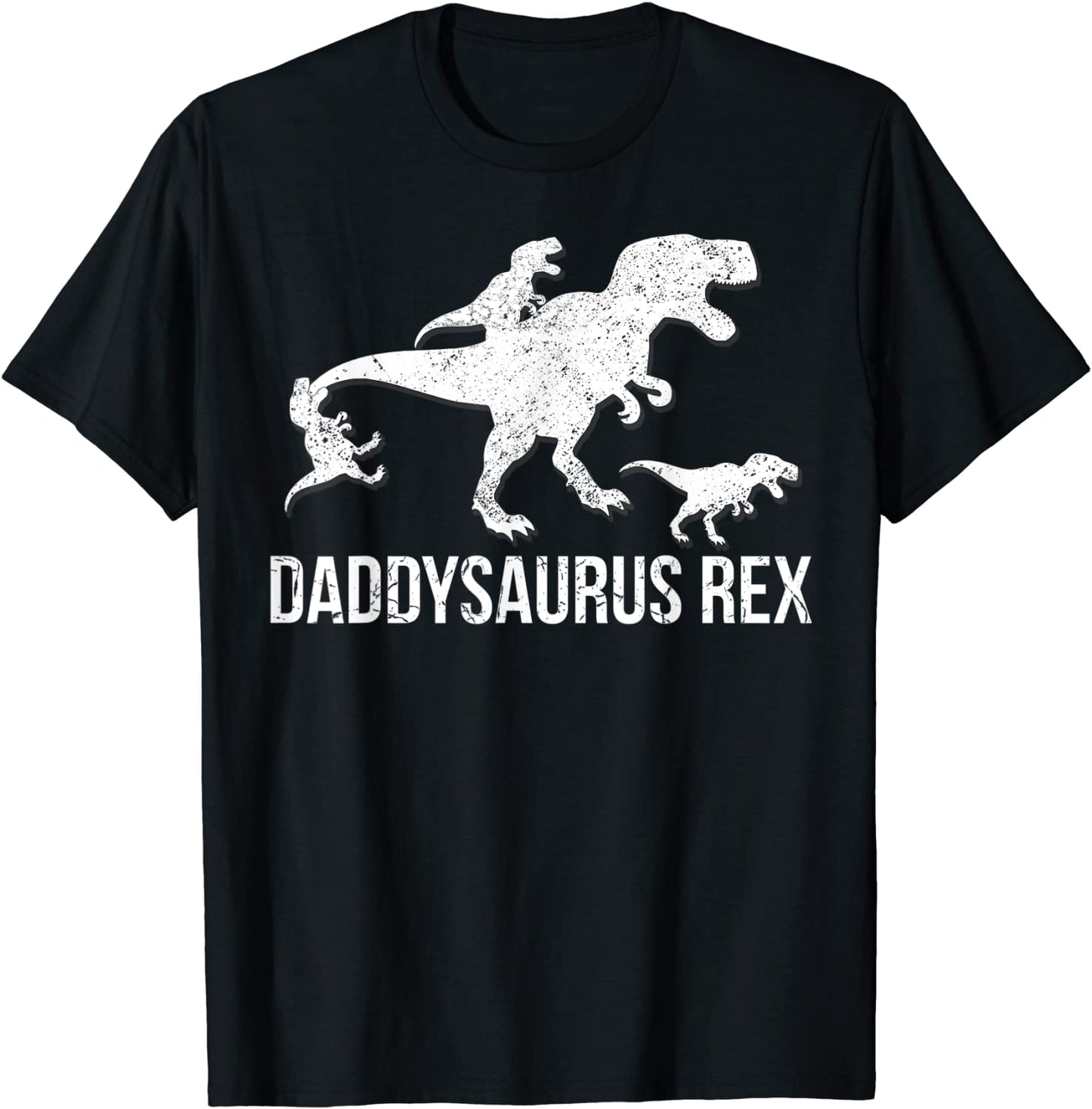 Daddysaurus rex 3 kids daddy dinosaur T-Shirt