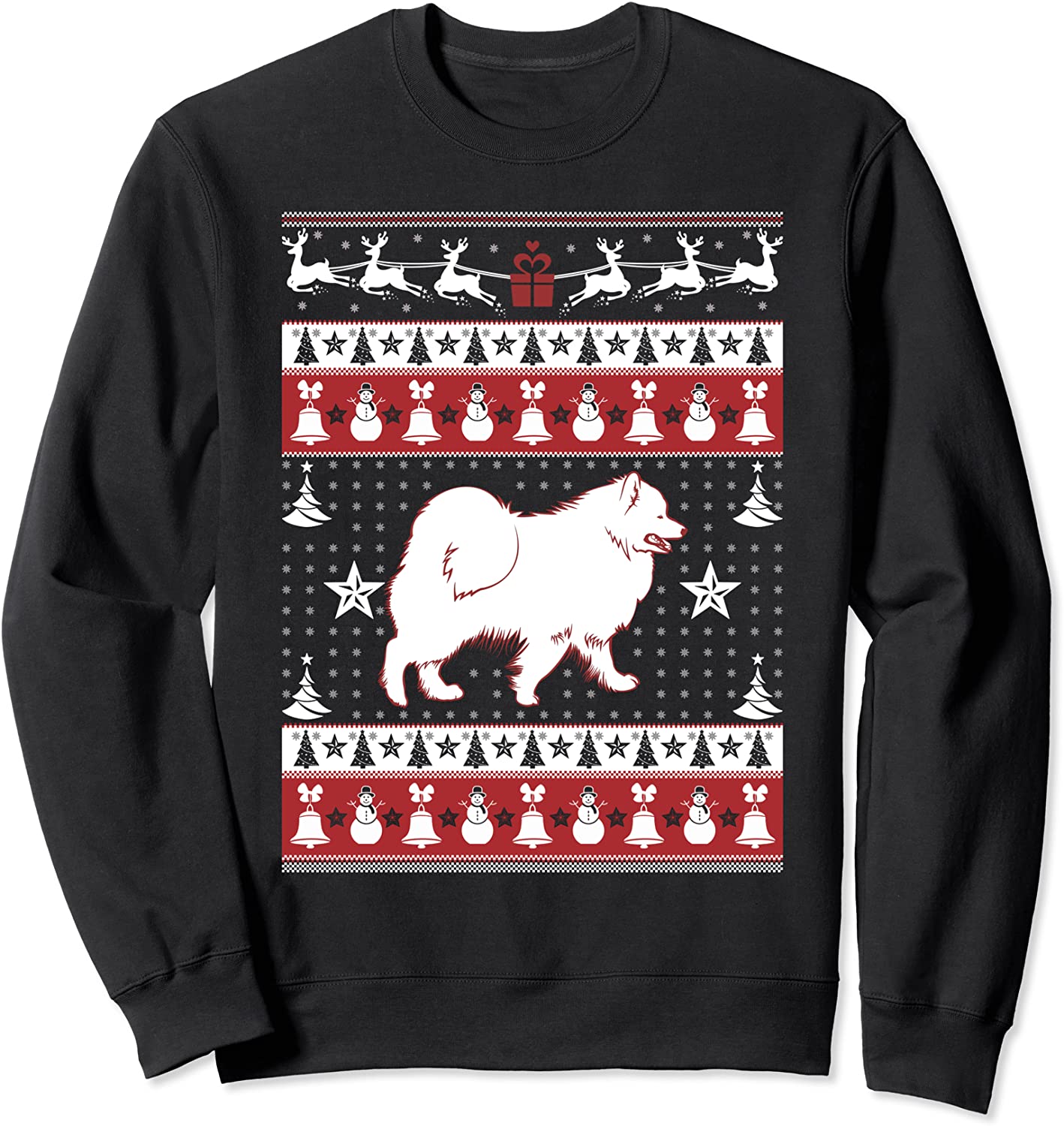 Samoyed Ugly Christmas Sweater Xmas T-Shirt - Samoyed Sweatshirt