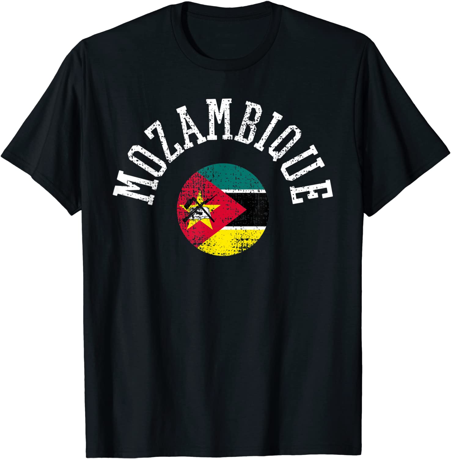 Mozambique Flag Vintage Retro Sports National Africa T-Shirt