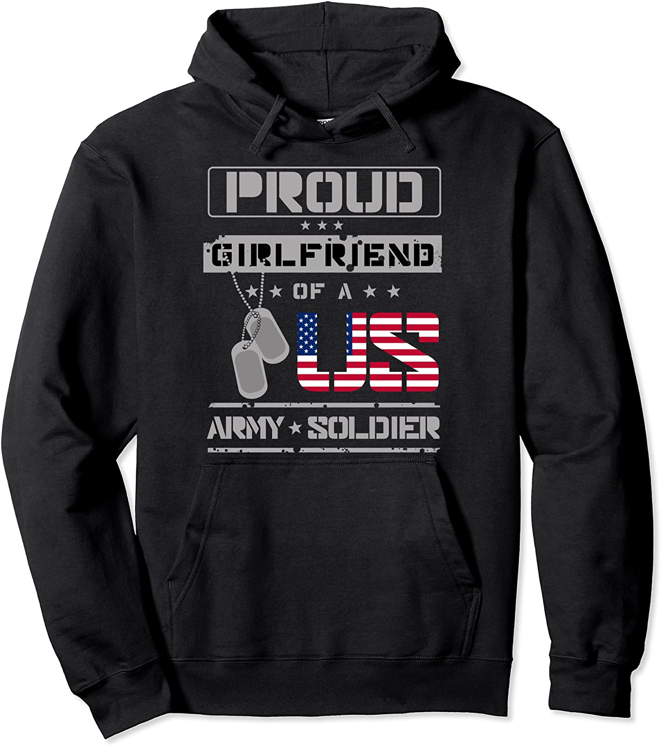 Proud Girlfriend of a US Army Soldier Hoodie Pullover Hoodie