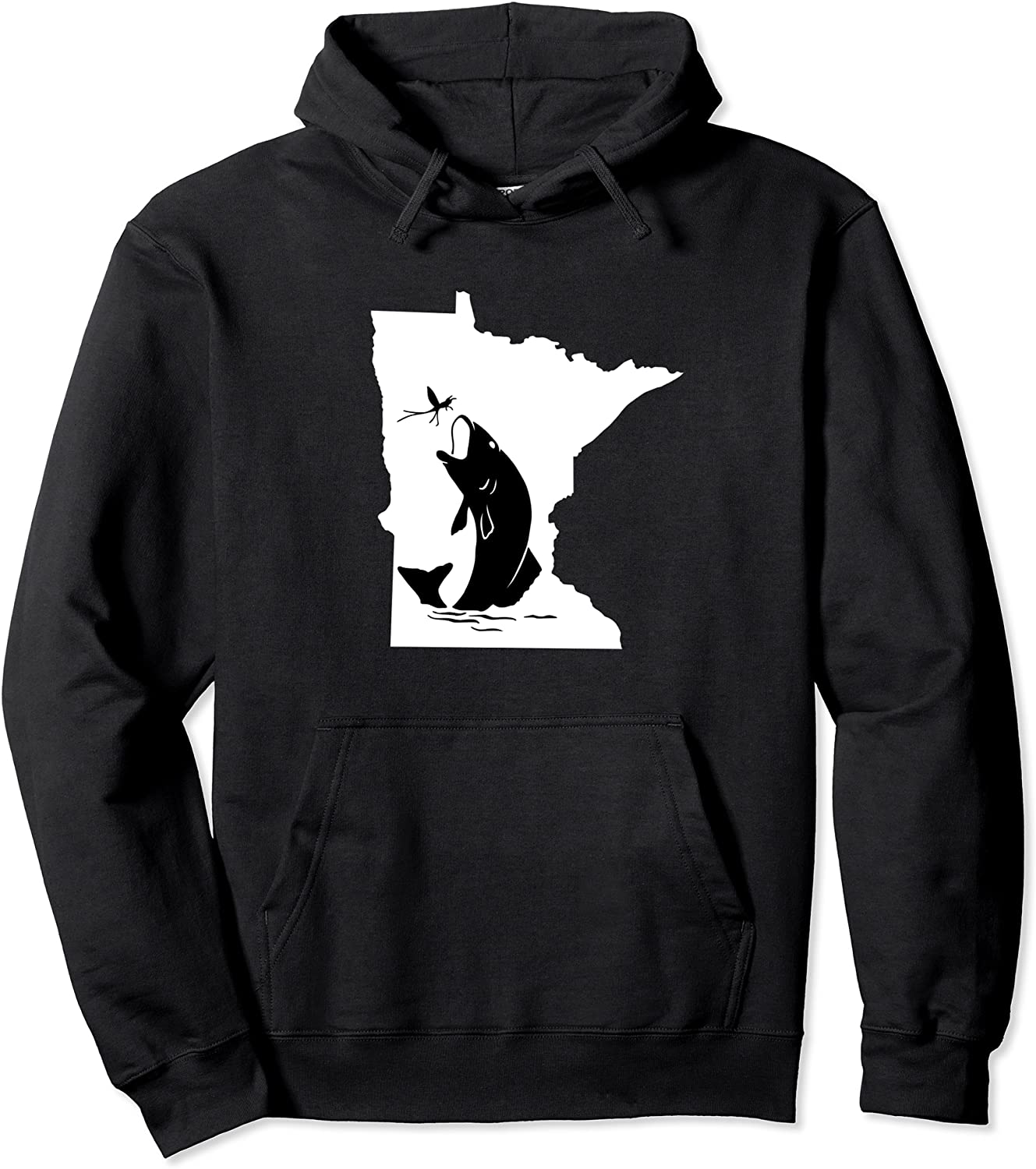 Walleye Fishing Hoodie Minnesota State Lake Fishing Shirt