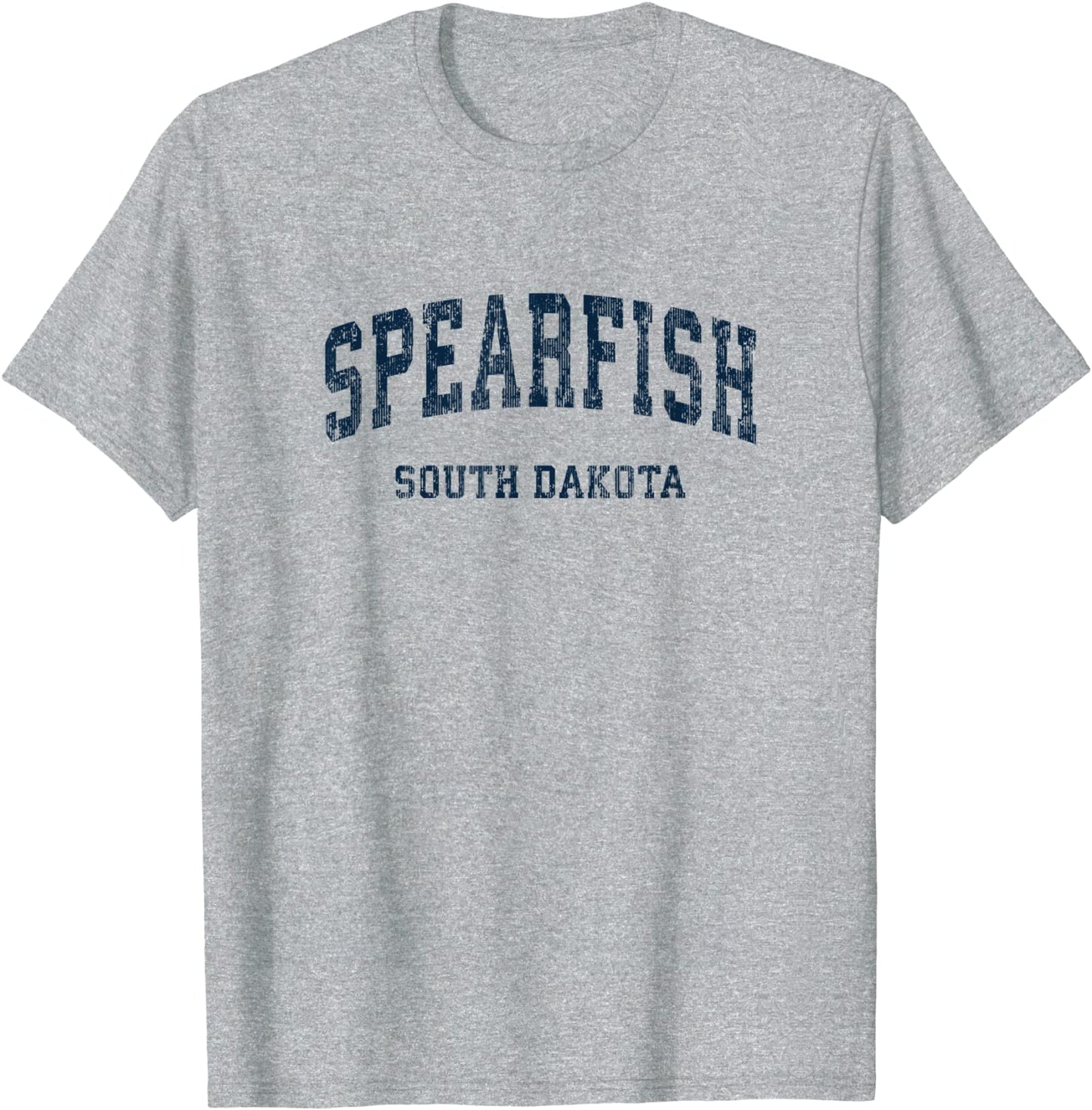 Spearfish South Dakota SD Vintage Varsity Sports Navy Design T-Shirt