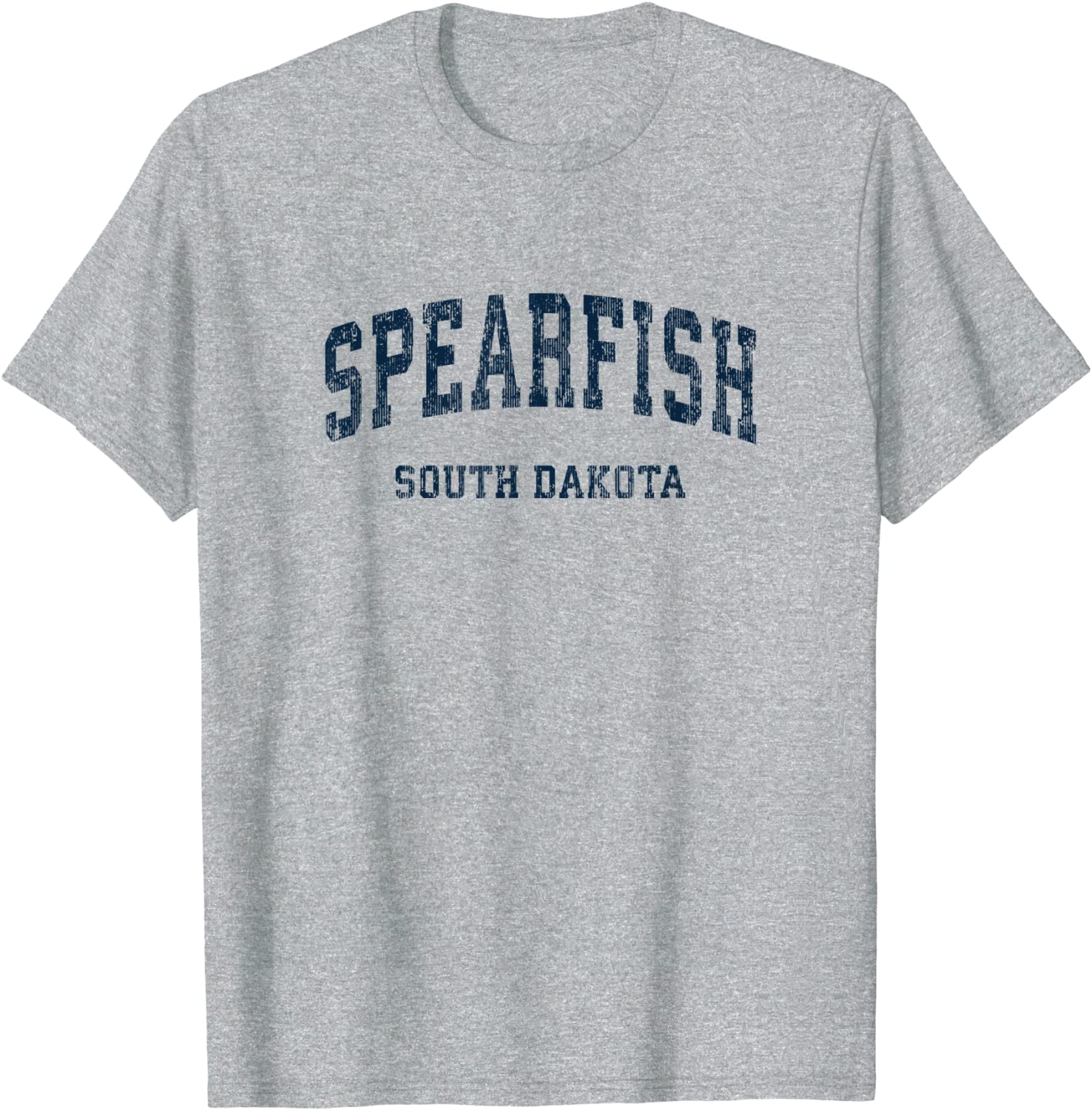 Spearfish South Dakota SD Vintage Varsity Sports Navy Design T-Shirt