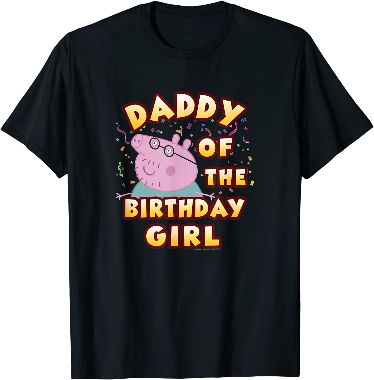 Mens Peppa Pig Daddy Of The Birthday Girl T-Shirt