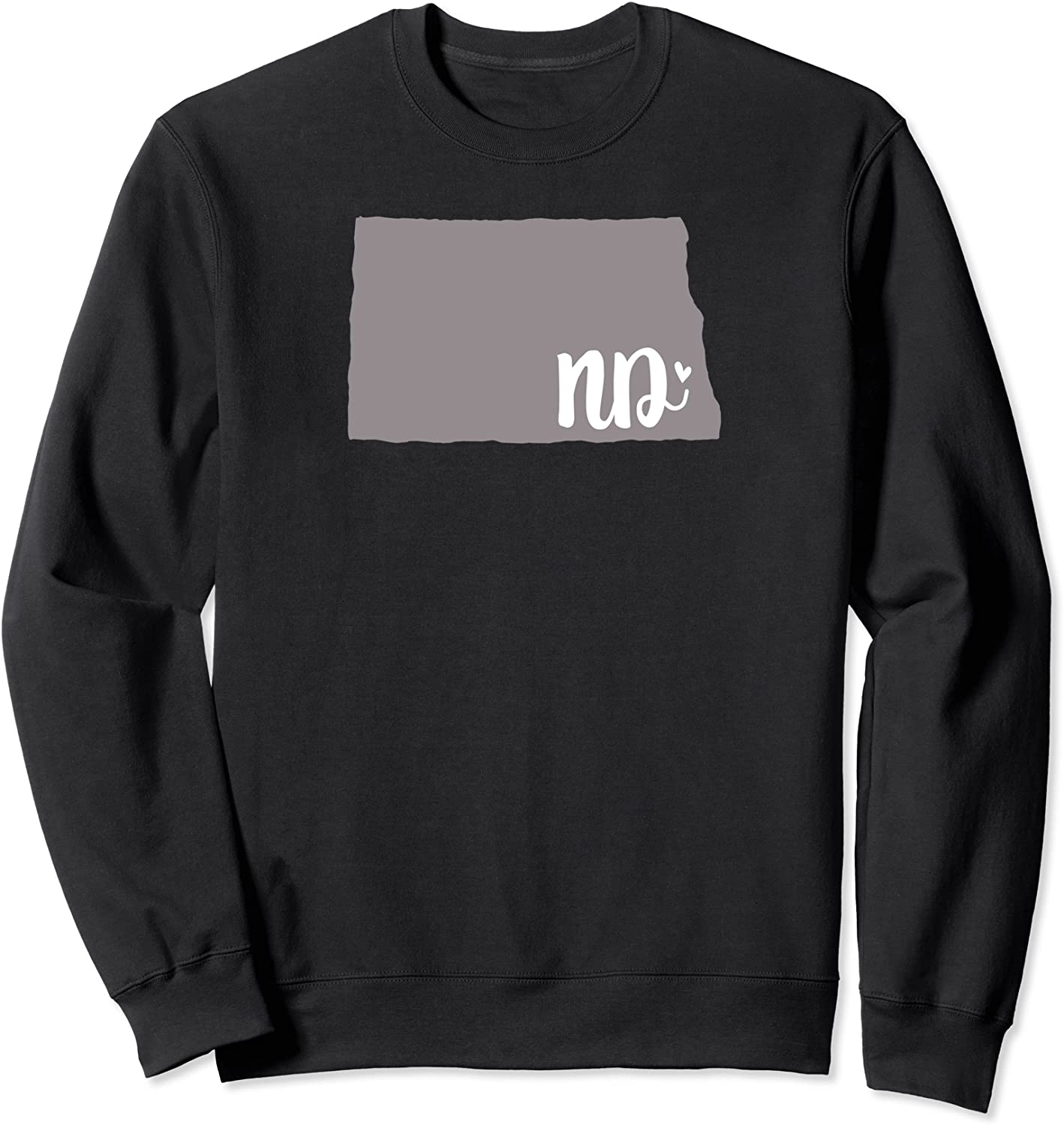 North Dakota Heart State Outline Cute Design Sweatshirt