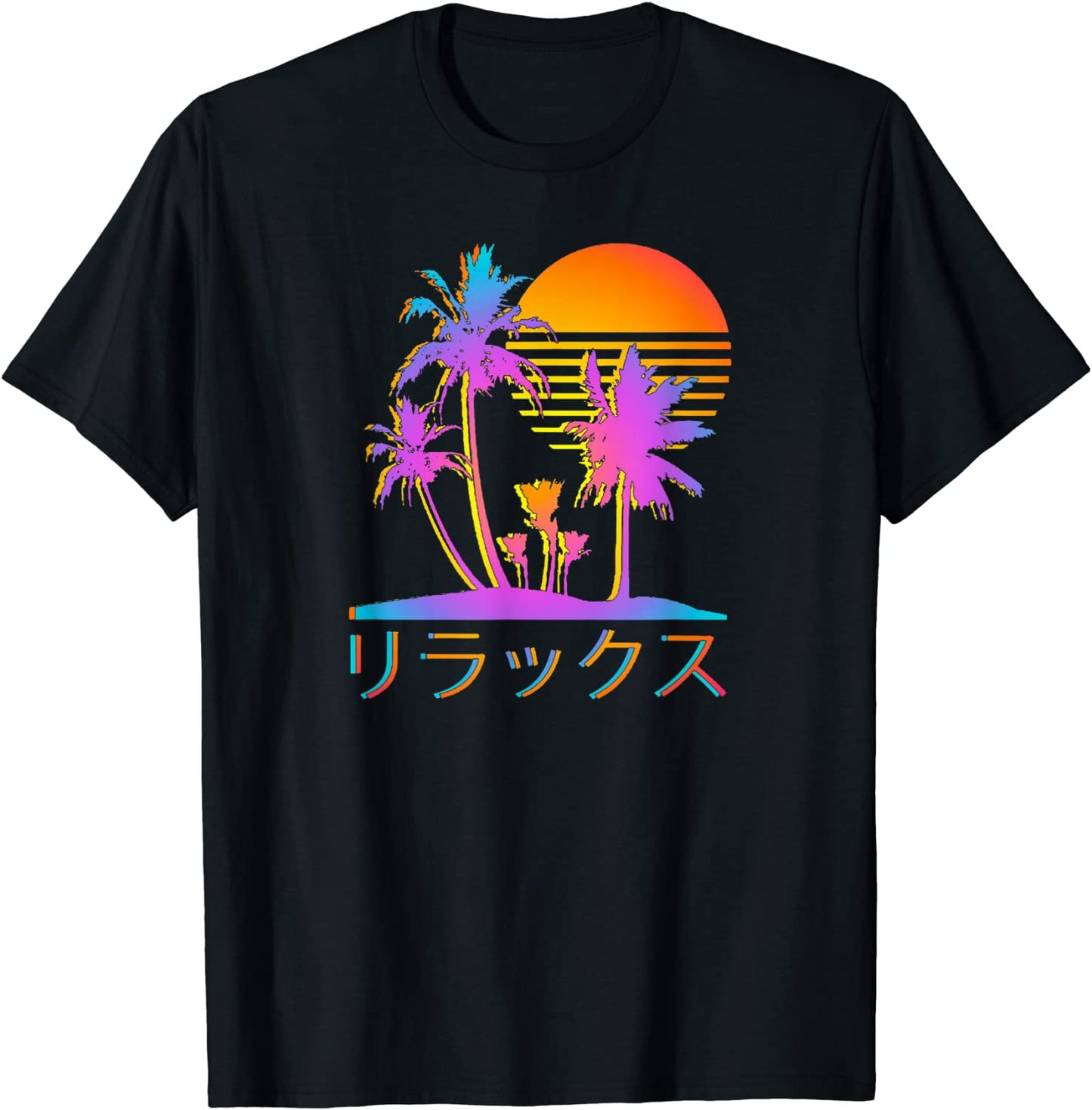 Japanese Relax Vaporwave Harajuku Graphic Design T-Shirt