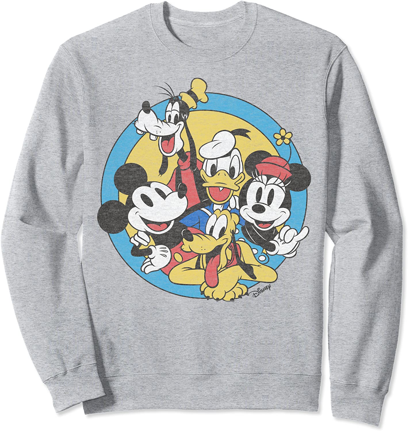 Disney Mickey And Friends Retro Group Shot Sweatshirt