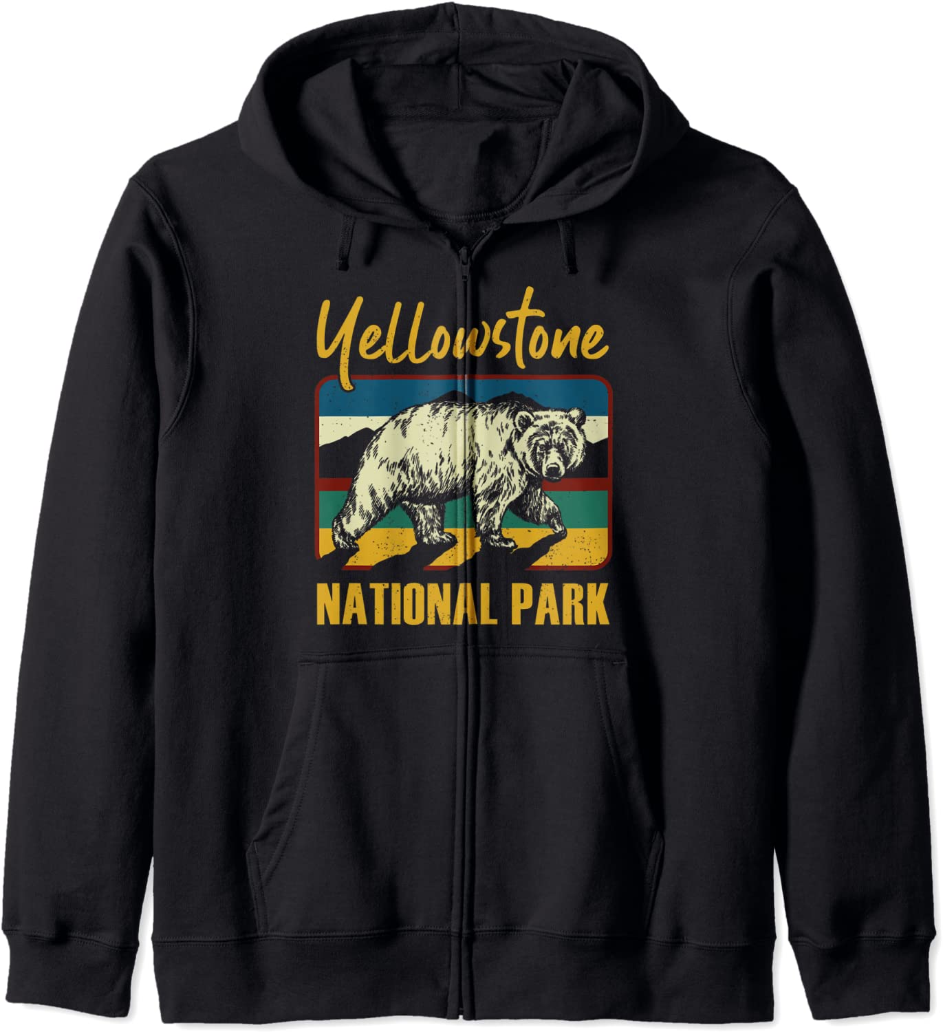 Yellowstone Park Grizzly Bear National Park Design Hoodie
