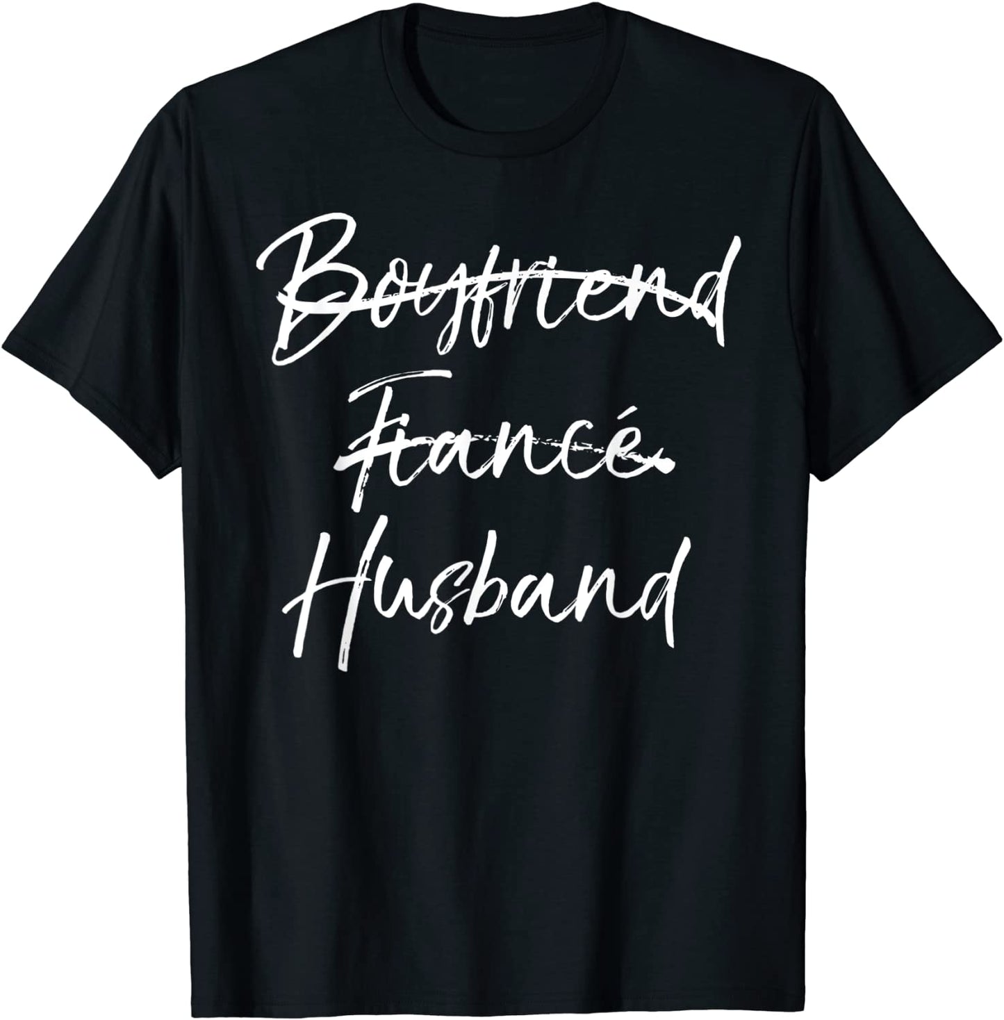 Grooms Wedding Gift Not Boyfriend Fiance Marked Out Husband T-Shirt