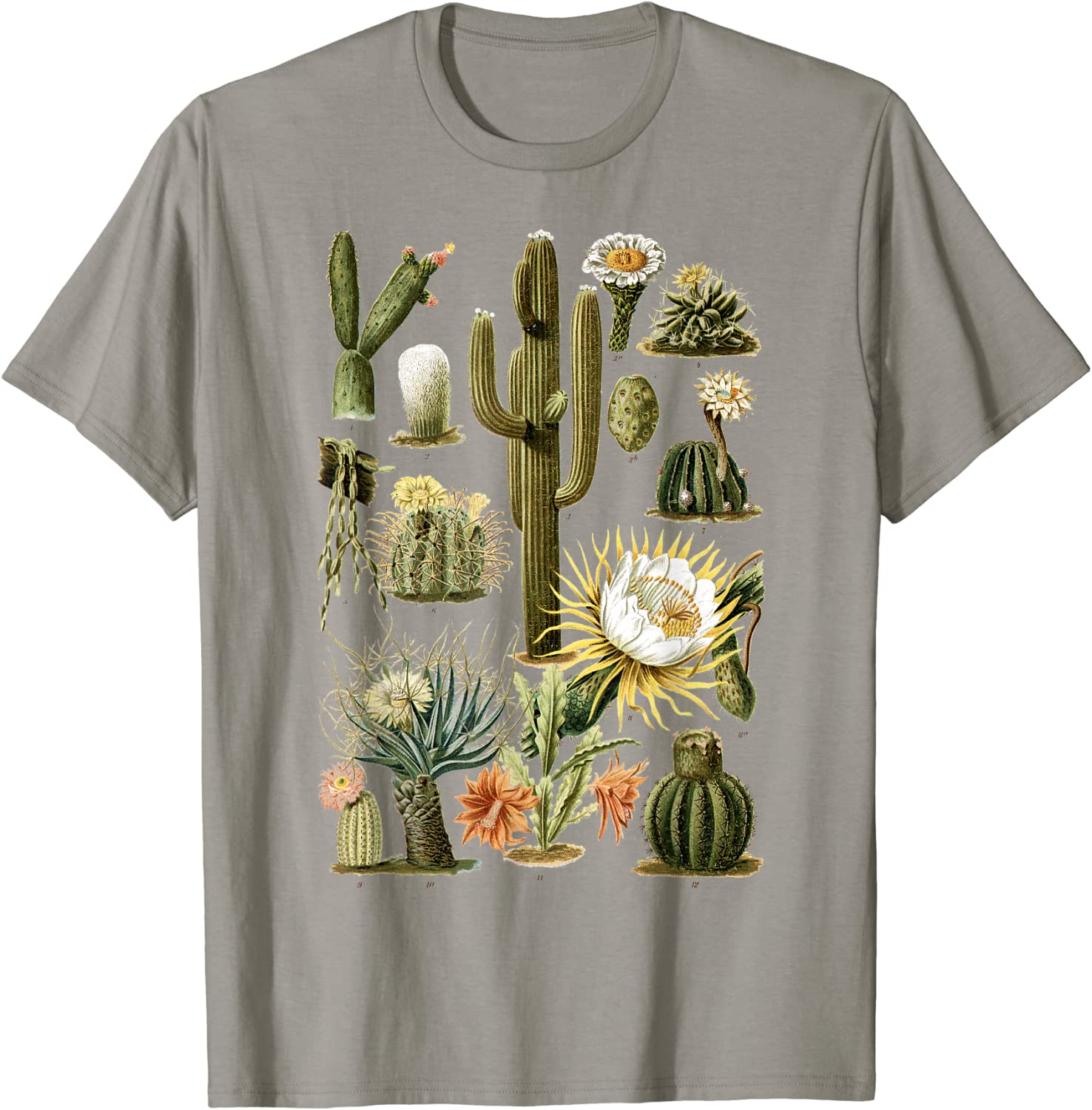 Cactus Succulent Plant Retro Vintage Cacti Botany Botanical T-Shirt