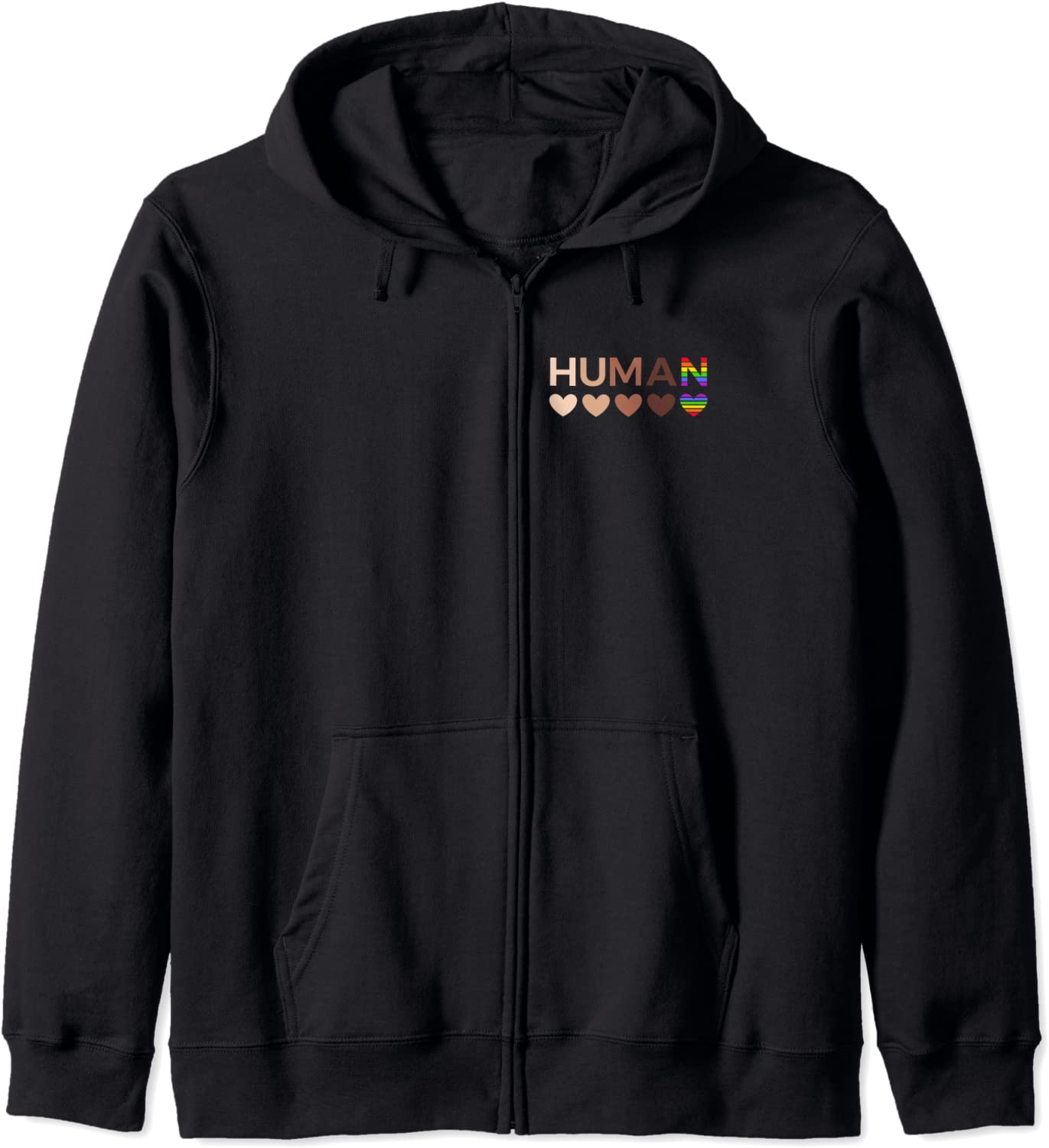All-Inclusive Hearts for BLM Racial Justice Human Equality Hoodie