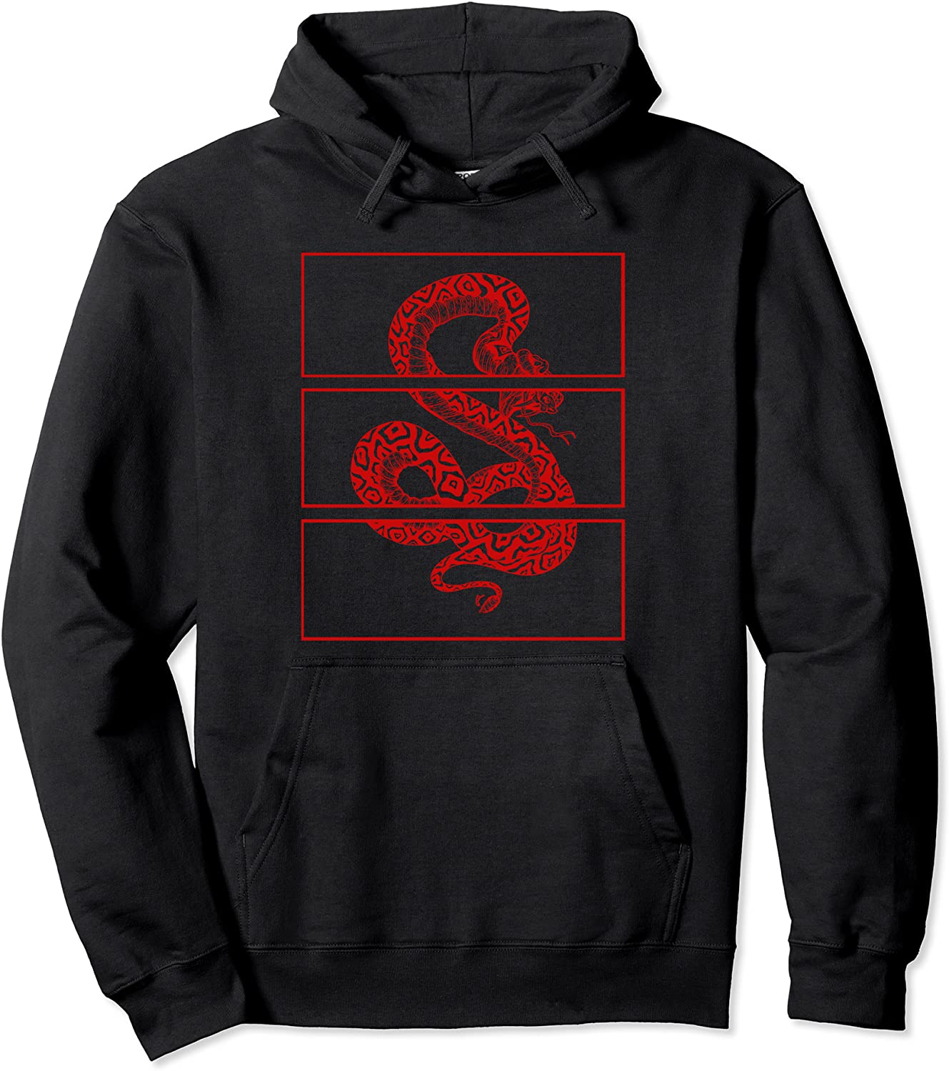 Red Snake Aesthetic Soft Grunge Goth Punk Teen Girls Clothes Pullover Hoodie