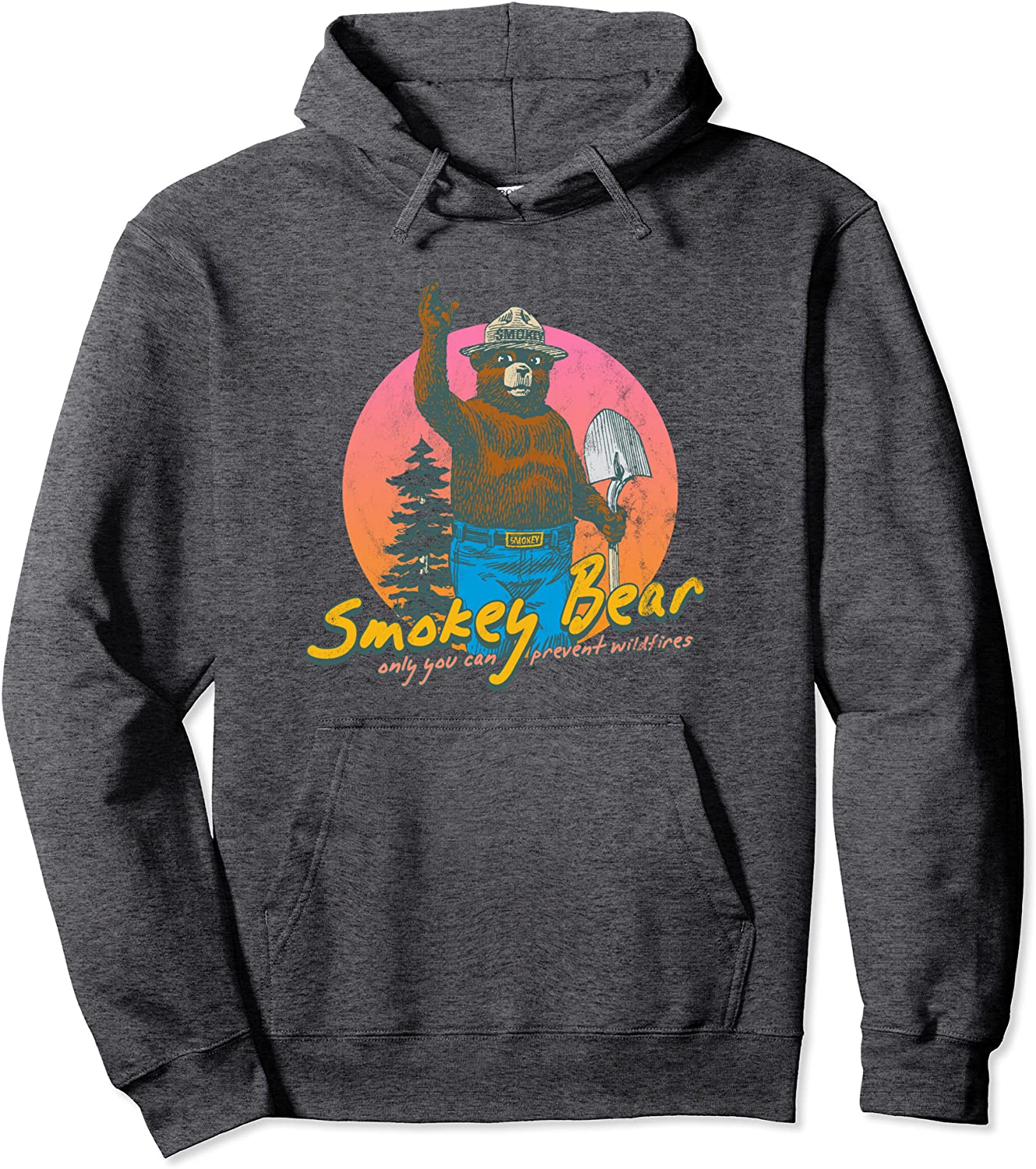 Smokey Bear Retro Smokey Bear Pullover Hoodie