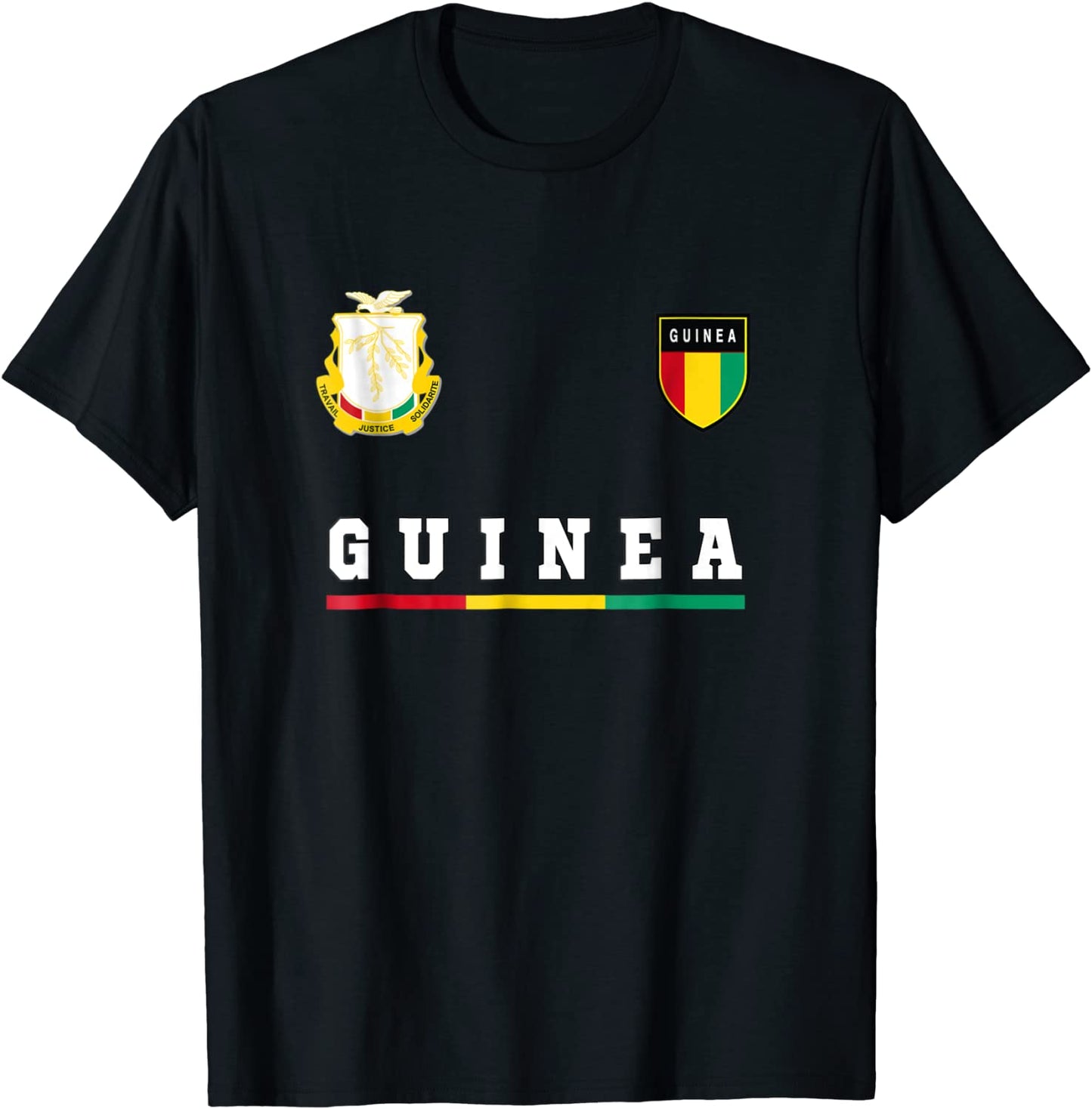 Guinea T-shirt SportSoccer Jersey Tee Flag Football Conakry