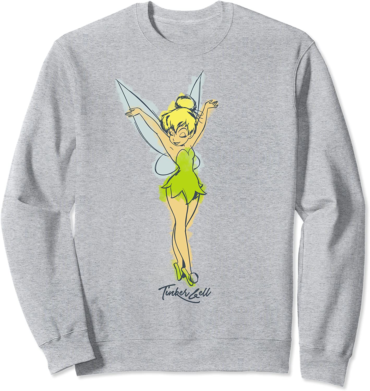 Disney Peter Pan Tinker Bell Watercolor Sketch Sweatshirt