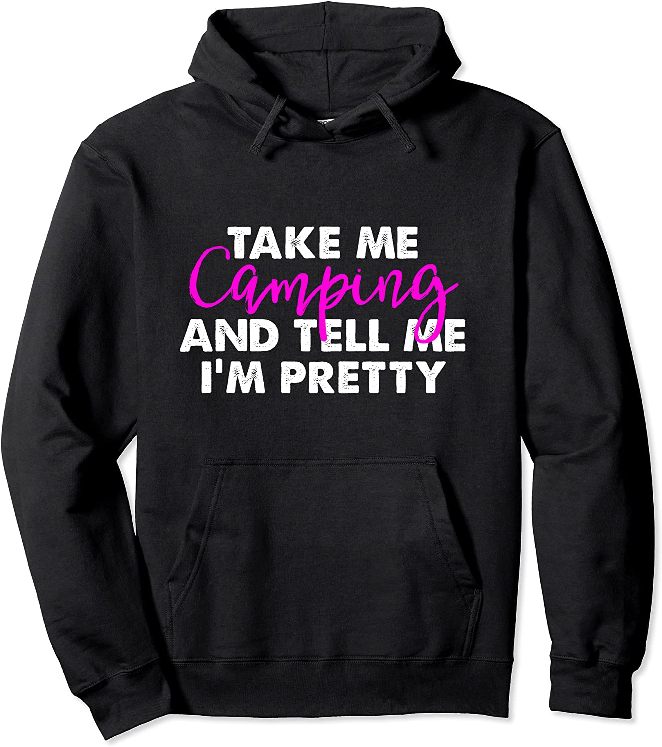 Funny Camping Hoodie Women Sarcastic Pink Hiking Sweatshirt