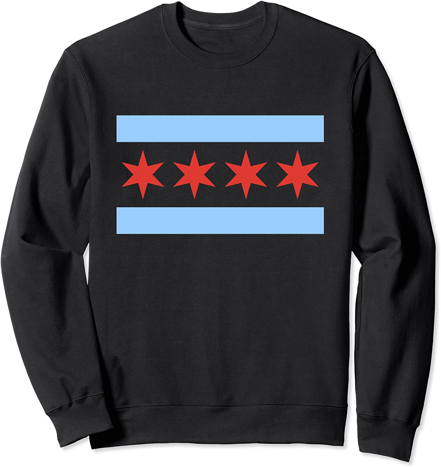 Chicago Flag Sweatshirt Classic City of Chicago Crewneck