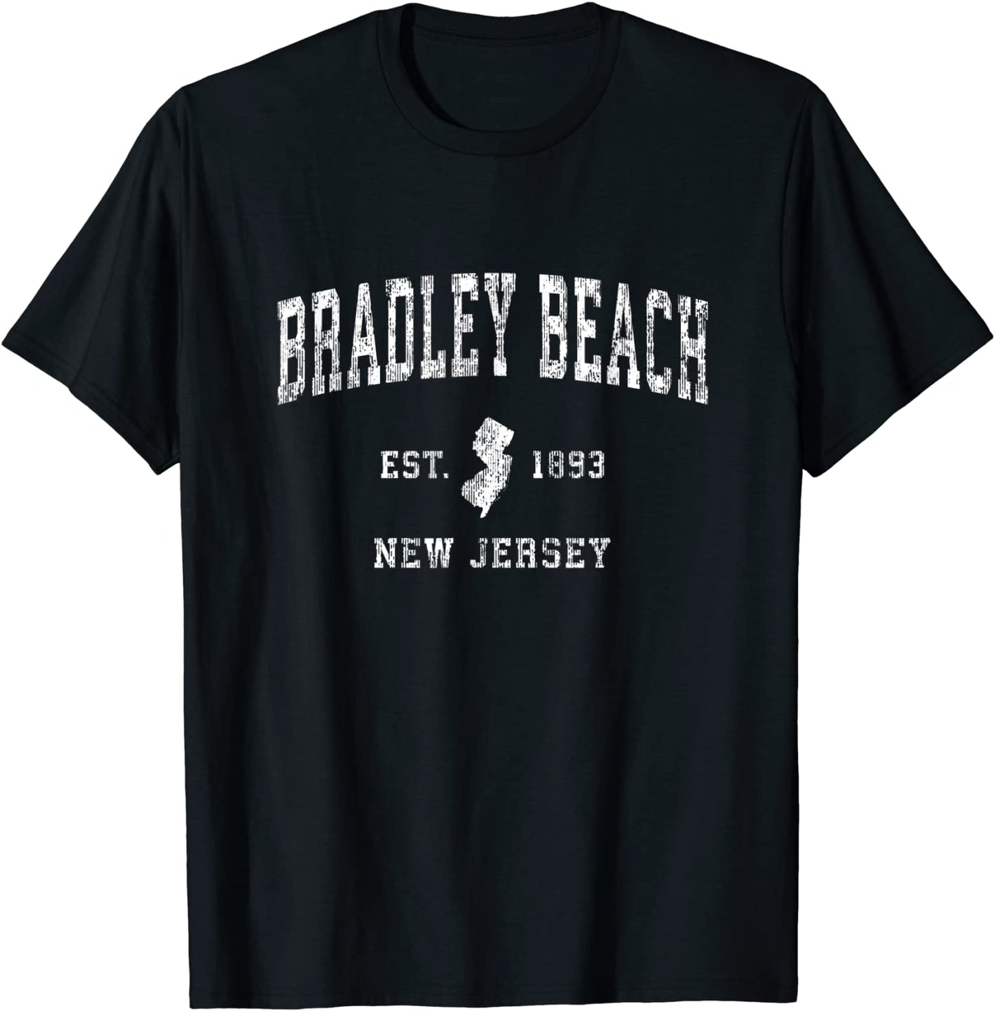 Bradley Beach New Jersey NJ Vintage Athletic Sports Design T-Shirt
