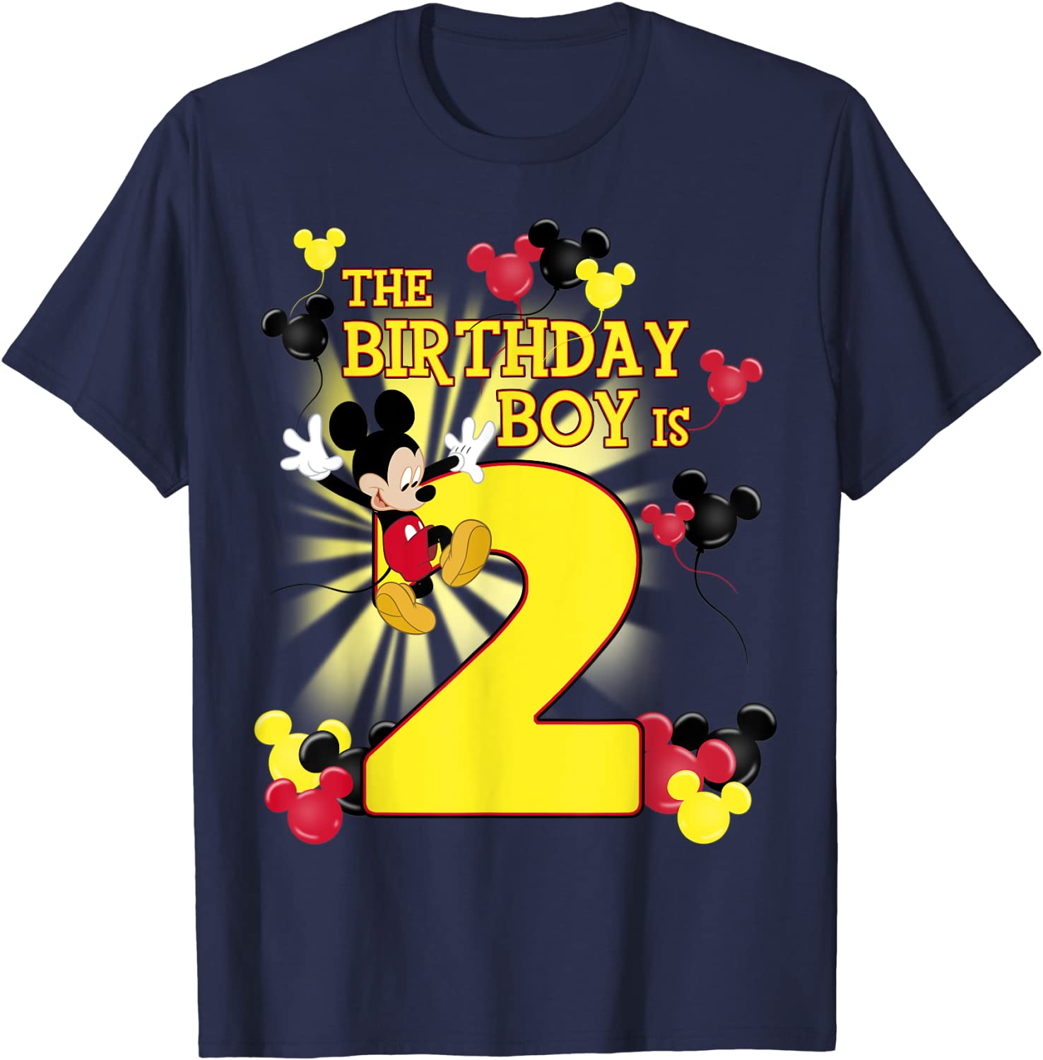 Disney Mickey And Friends Mickey 2nd Birthday Boy T-Shirt