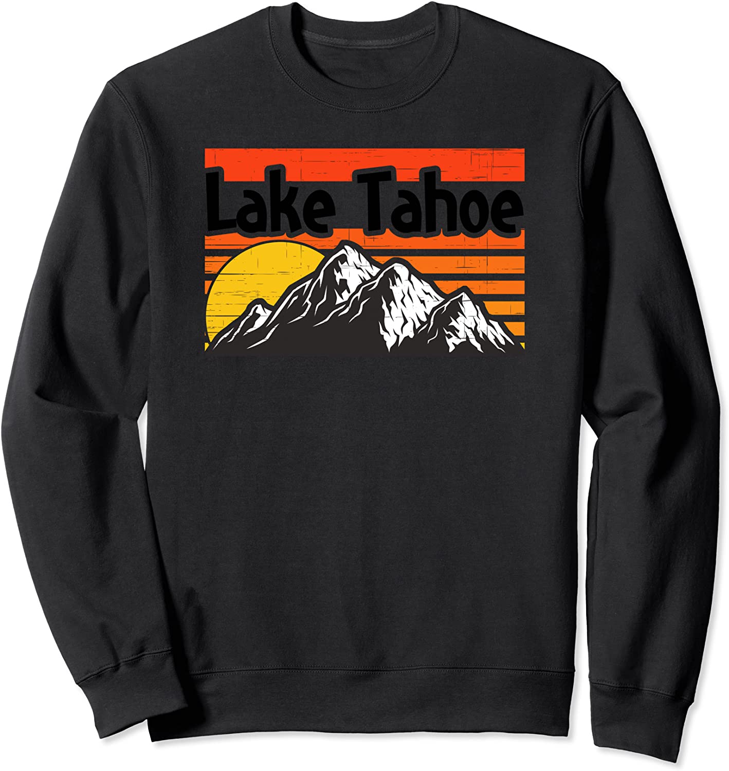 Retro Lake Tahoe Sunset Shirt with a Vintage Mountain Design Sweatshirt