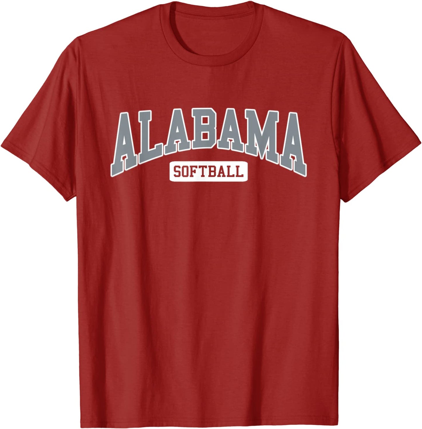 Alabama Softball Classic Retro Style Softball Player T-Shirt