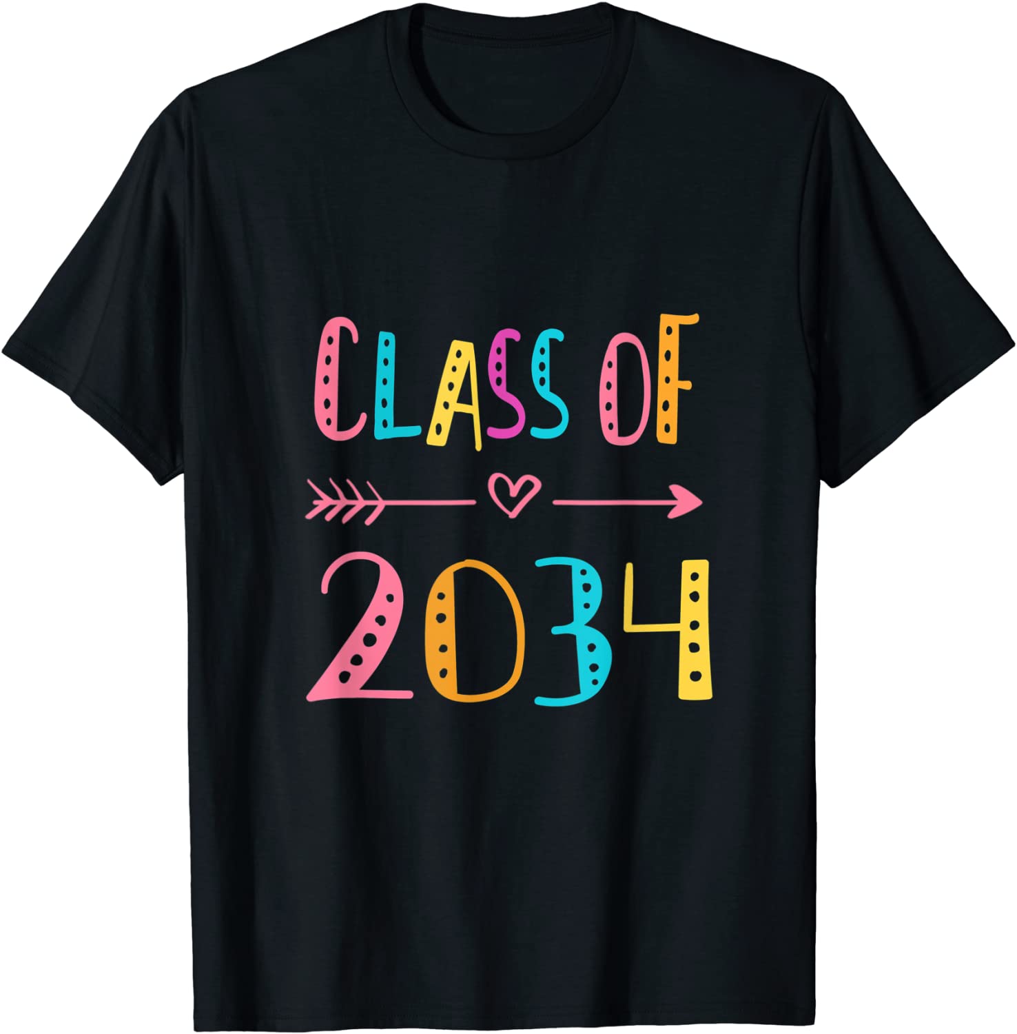 CLASS OF 2034 Grow With Me Shirt First Day Of School T-Shirt