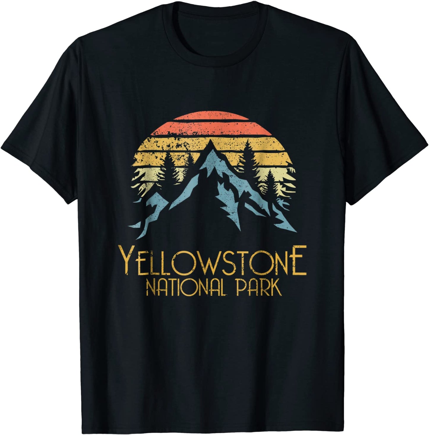 Vintage Retro Yellowstone National Park WY T Shirt